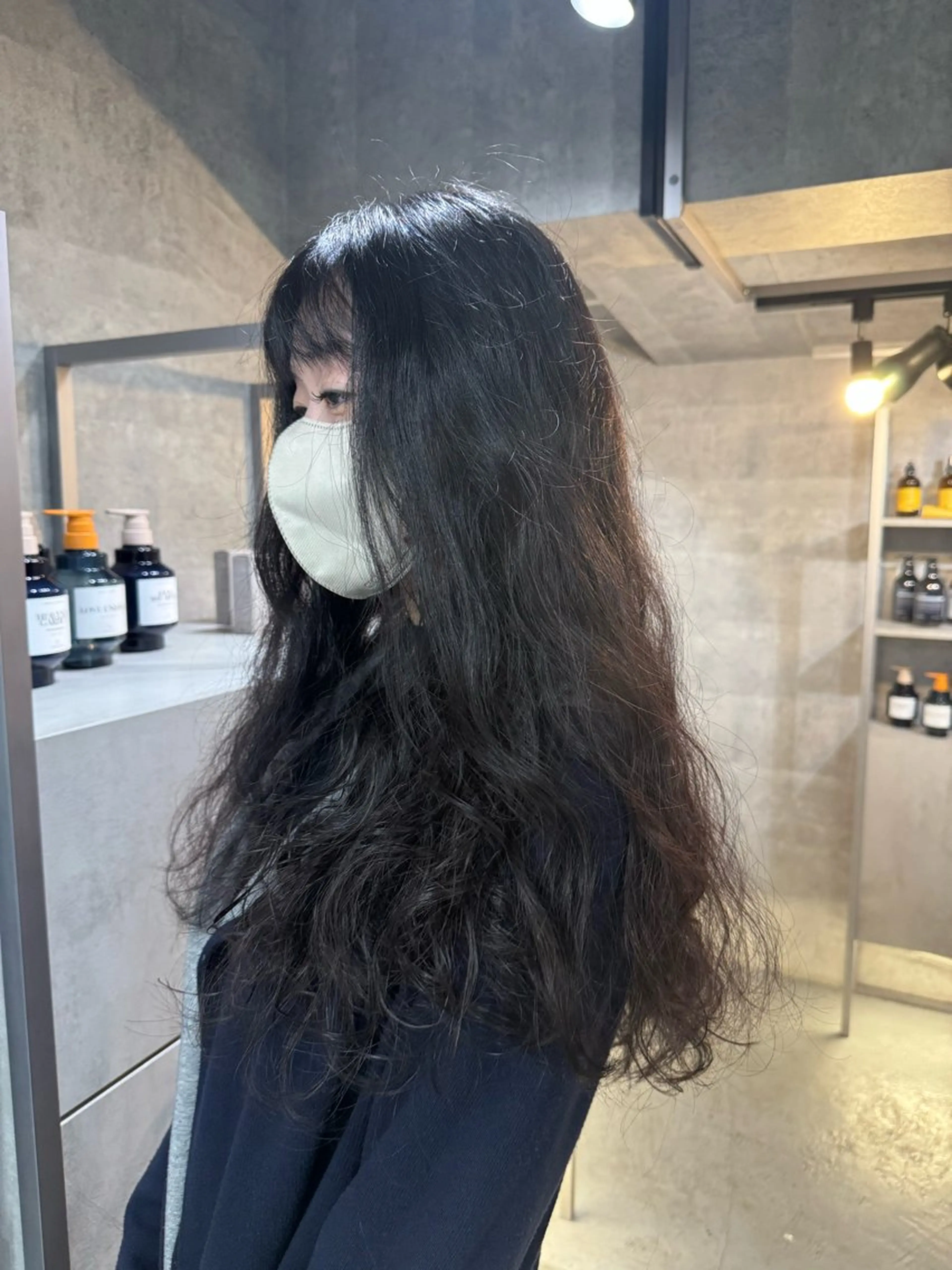 ロング パーマ カット パーマ あなたのお悩み改善" You"💚❤️💛のヘアスタイル