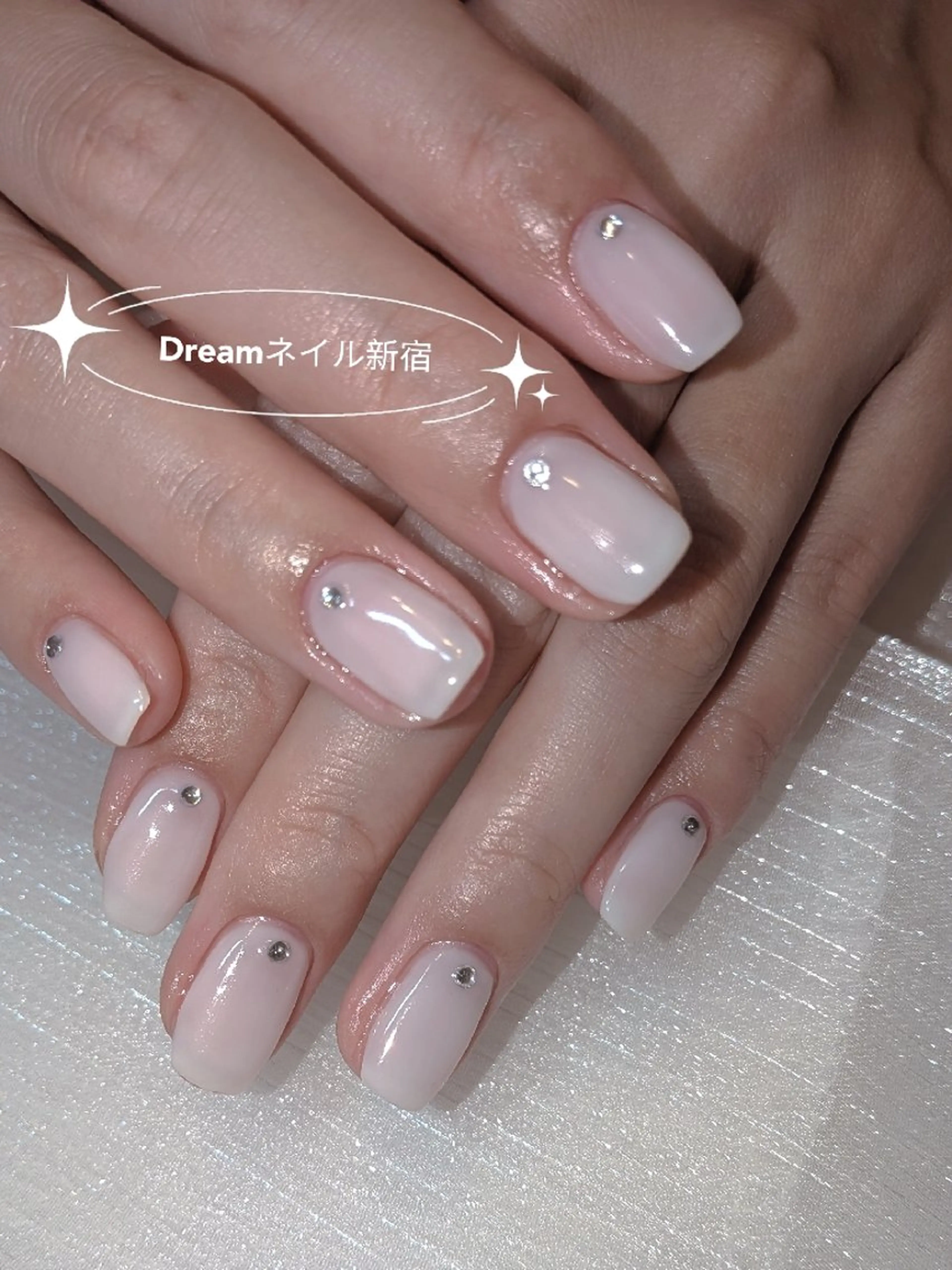 ネイル ネイリストゆか💅 長さだし、深爪矯正のネイルデザイン