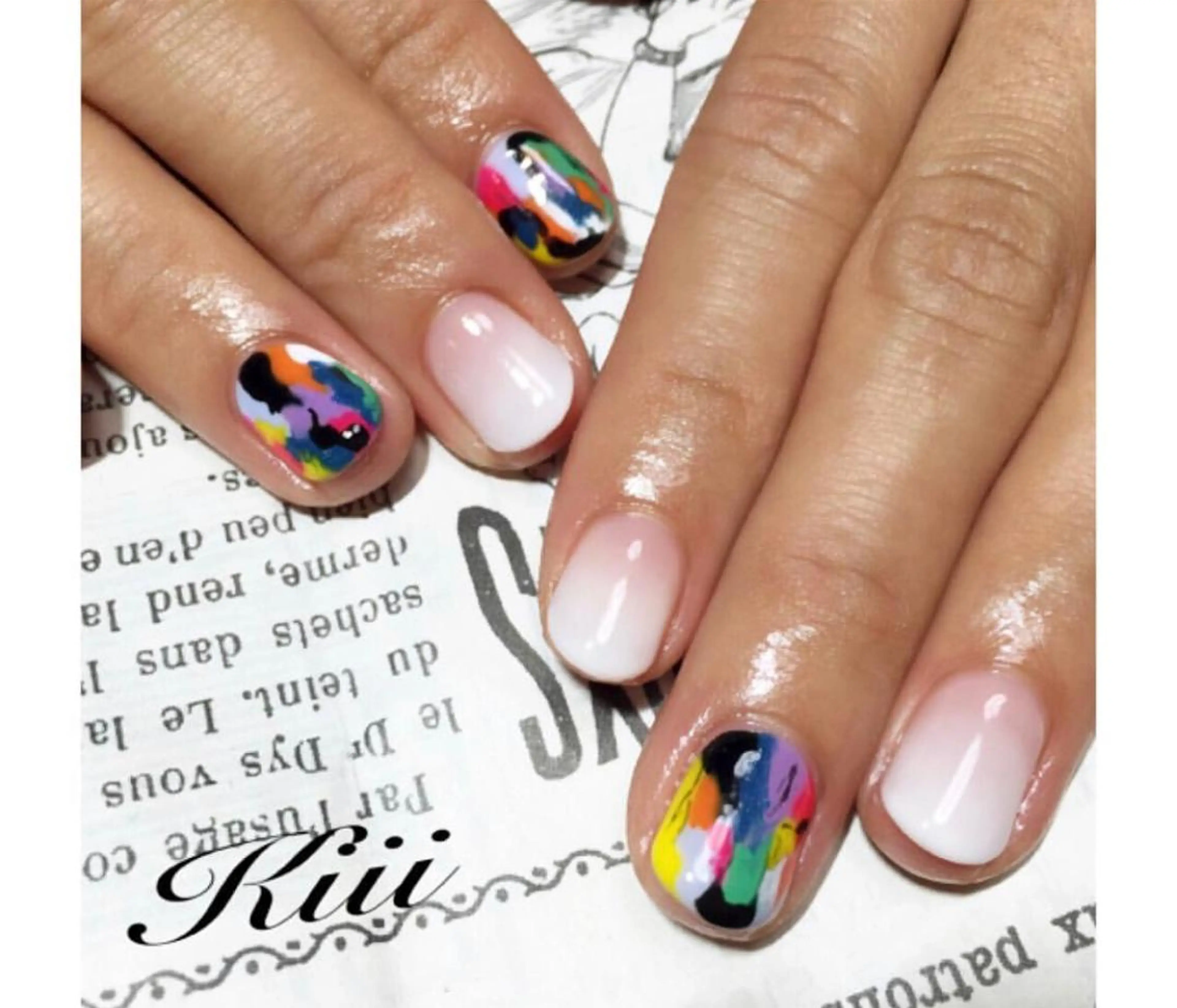 ネイル アートネイル ハンドネイル フットネイル kiii.__ ✴︎*のネイルデザイン