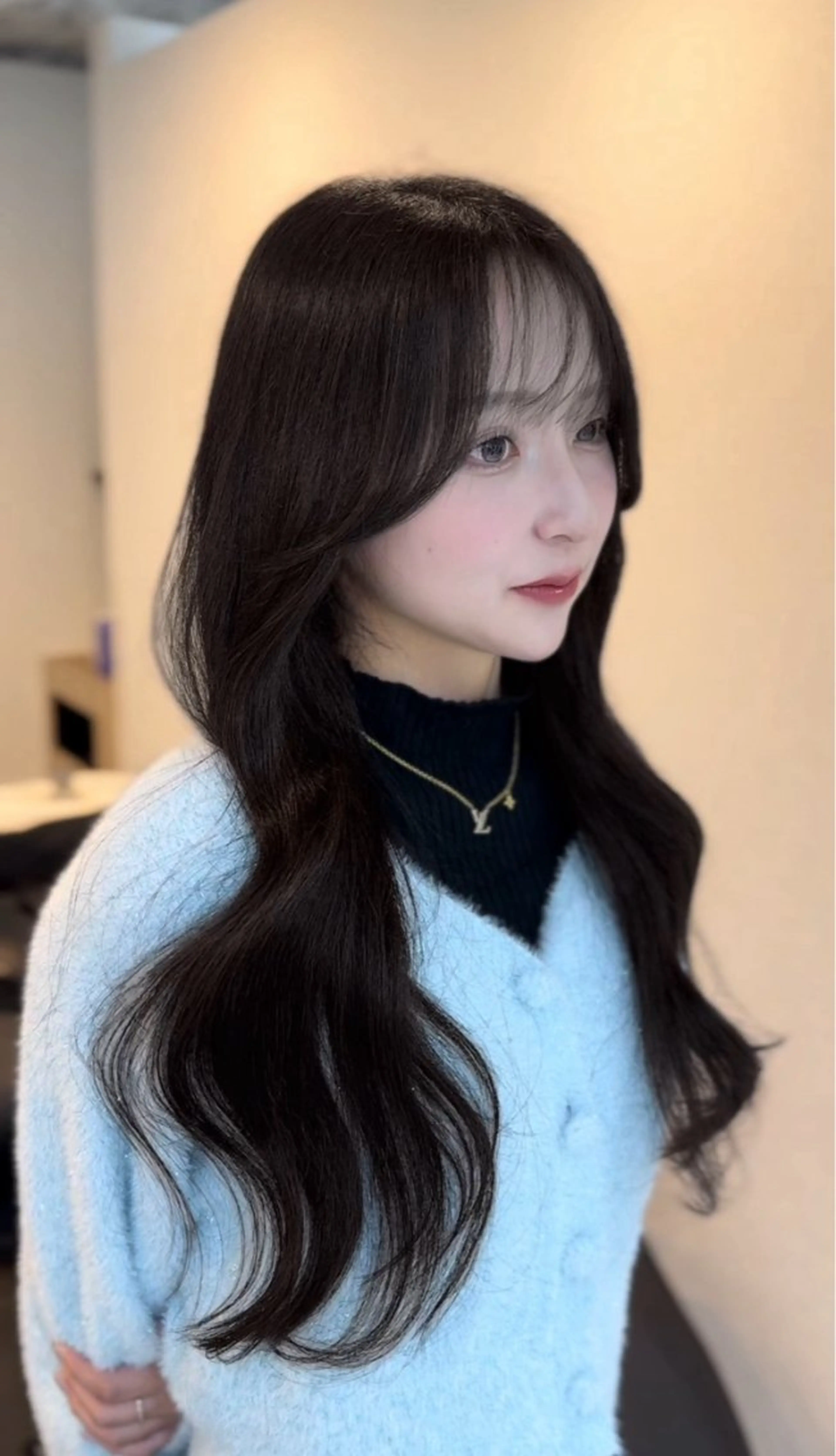 ロング カット ヘアカラー トリートメント 韓国ヘア🩶侑矢 艶髪透明感/福岡のヘアスタイル