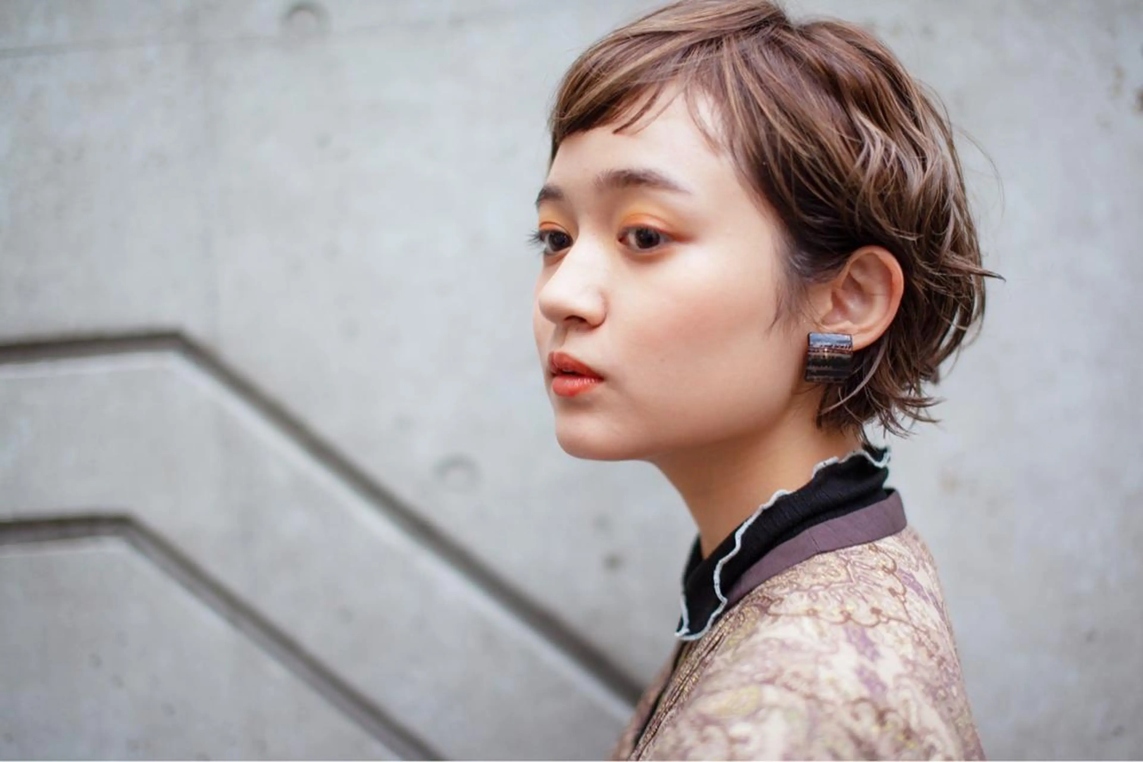 ショート カラー パーマ ショートヘア 似合わせカット 田島智美のヘアスタイル