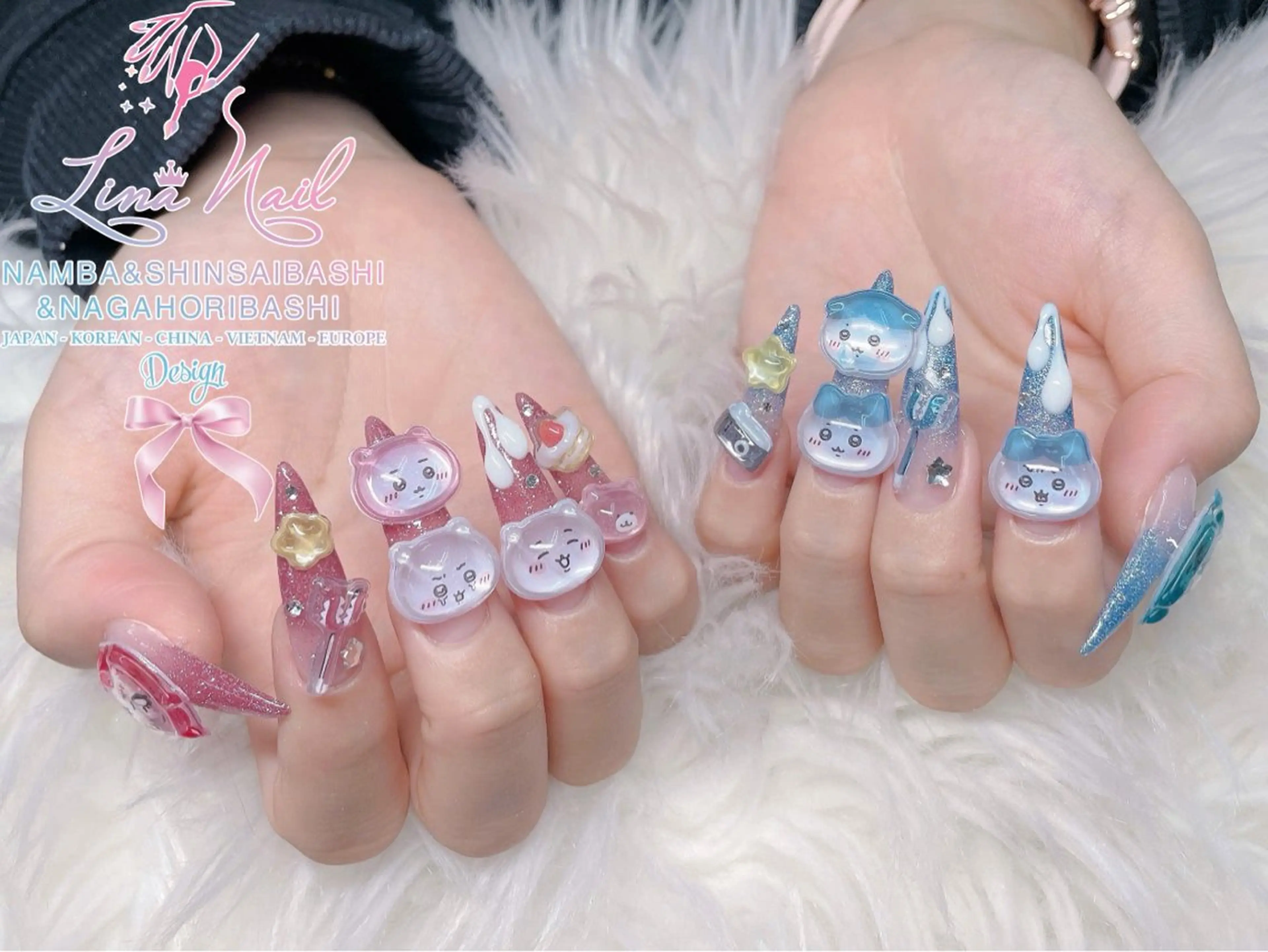 ネイル チークネイル 桜ネイル フラッシュネイル フットネイル ジェルネイル ハンドネイル ７９LINA NAIL 心斎橋店所属・リナネイル アメ村心斎橋店のネイルデザイン