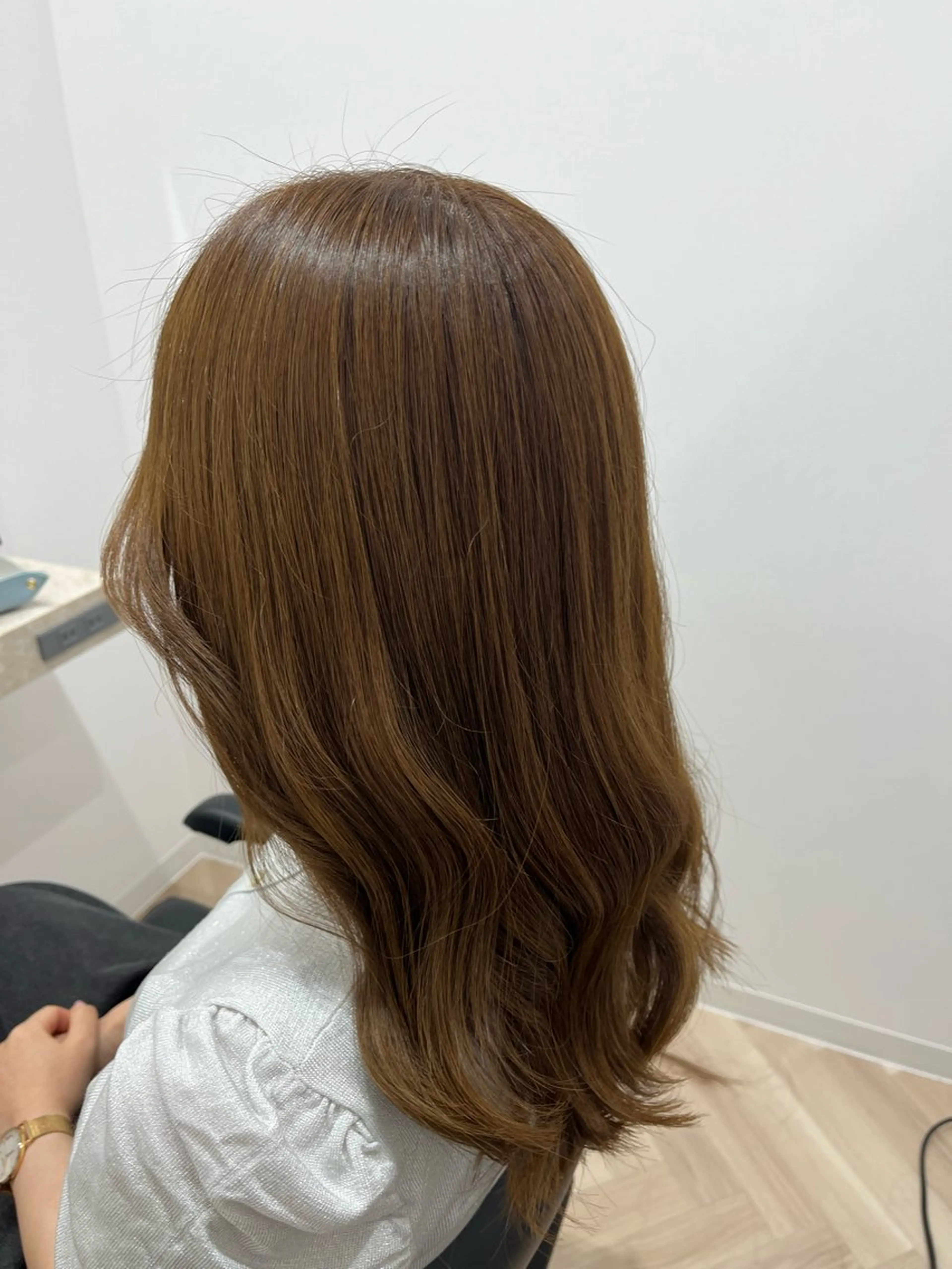 ミディアム ヘアカラー トリートメント 艶カラー推し！ なかはらあかりのヘアスタイル