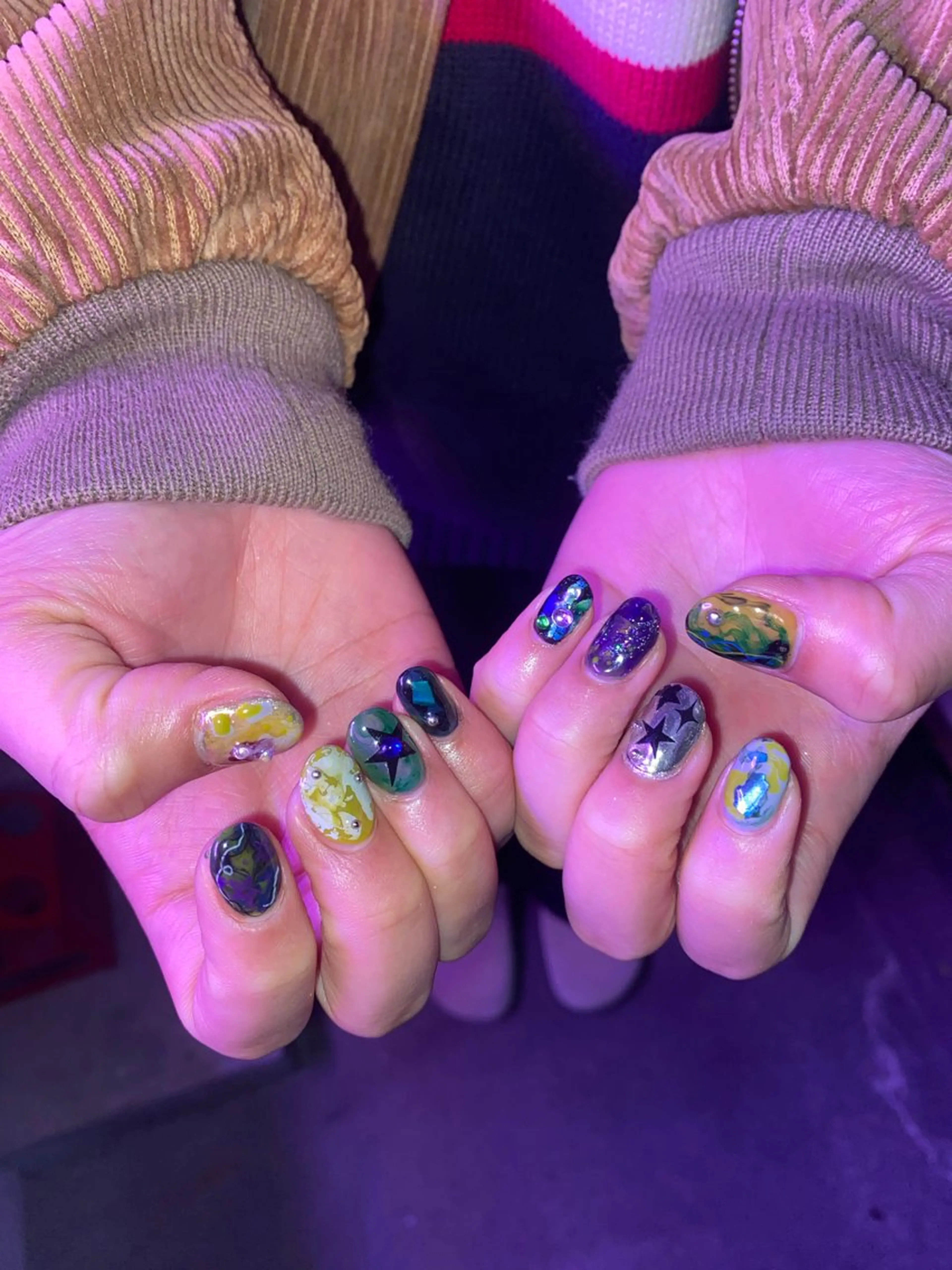 ネイル .unff所属・hana (..)個 性派/メンズネイル◎のネイルデザイン