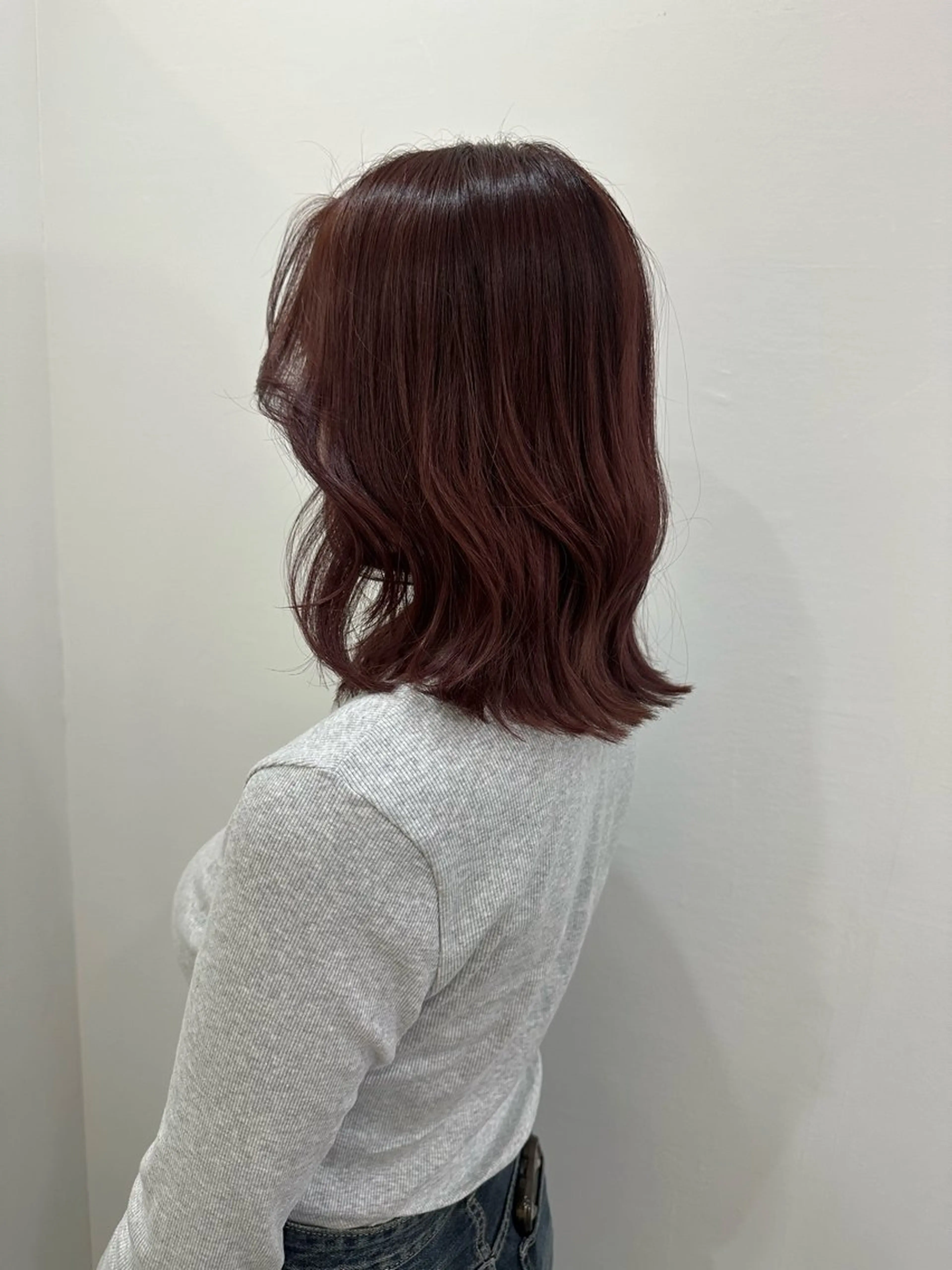 ミディアム カラー ブリーチ カット ヘアカラー トリートメント ヘアセット/艶カラー 💐nao.のヘアスタイル