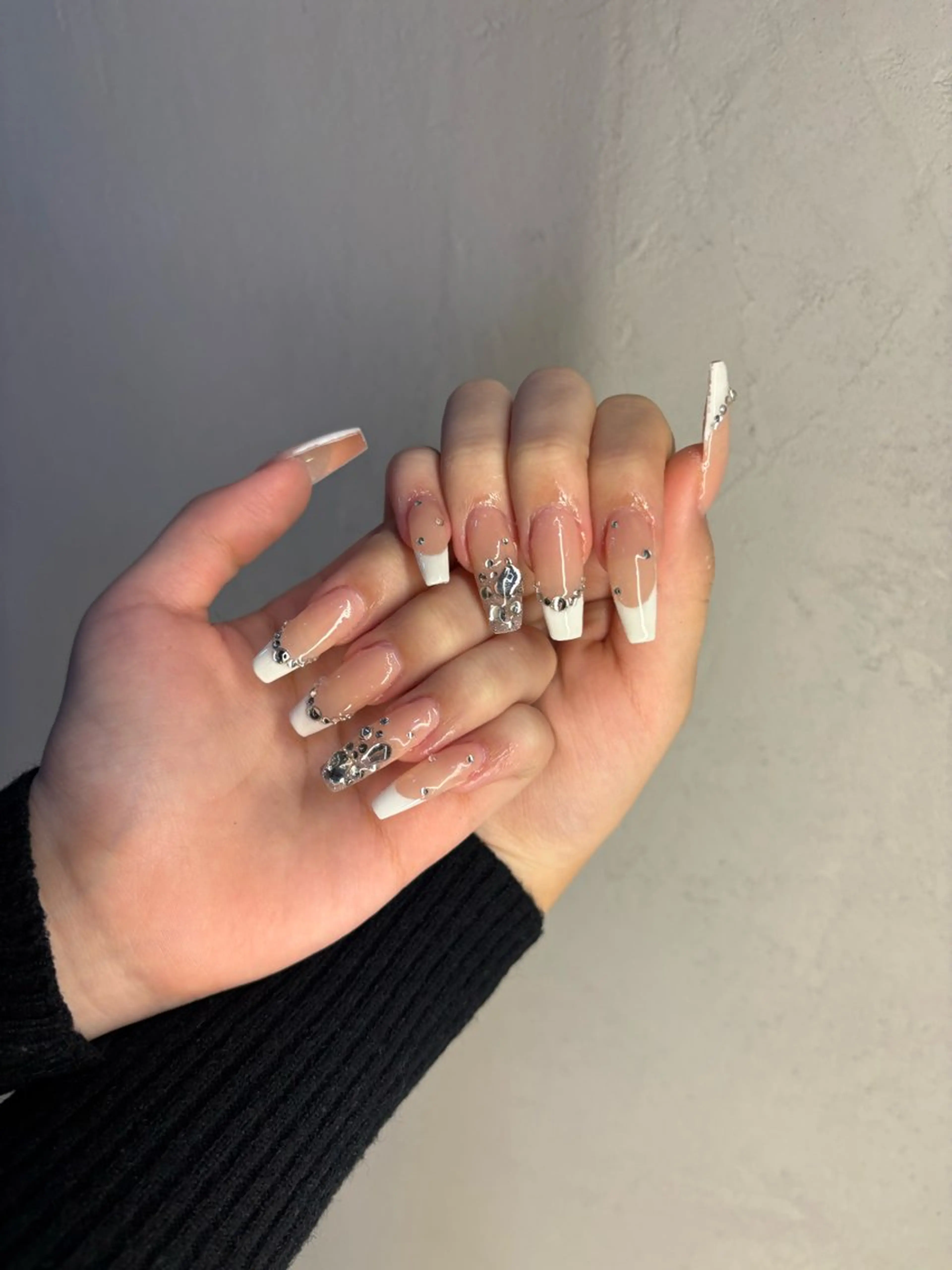 ネイル フレンチネイル 【パラジェル・フィルイン】 T&BNAIL STUDIO所属・あまるめ ゆきえのネイルデザイン