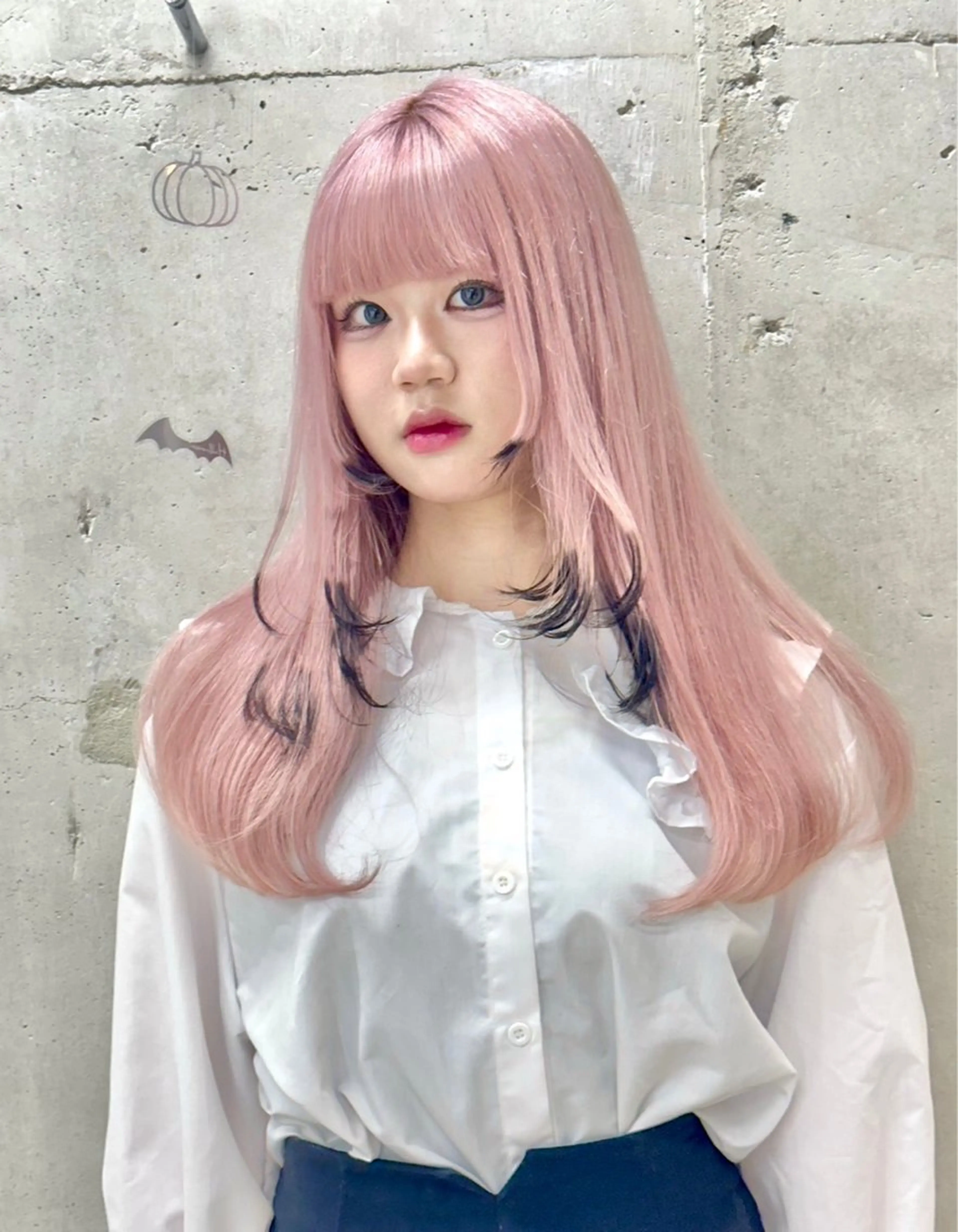 ロング カラー ヘアアレンジ ヘアカラー のん🎀ハイトーン/ レイヤーカット🐳のヘアスタイル