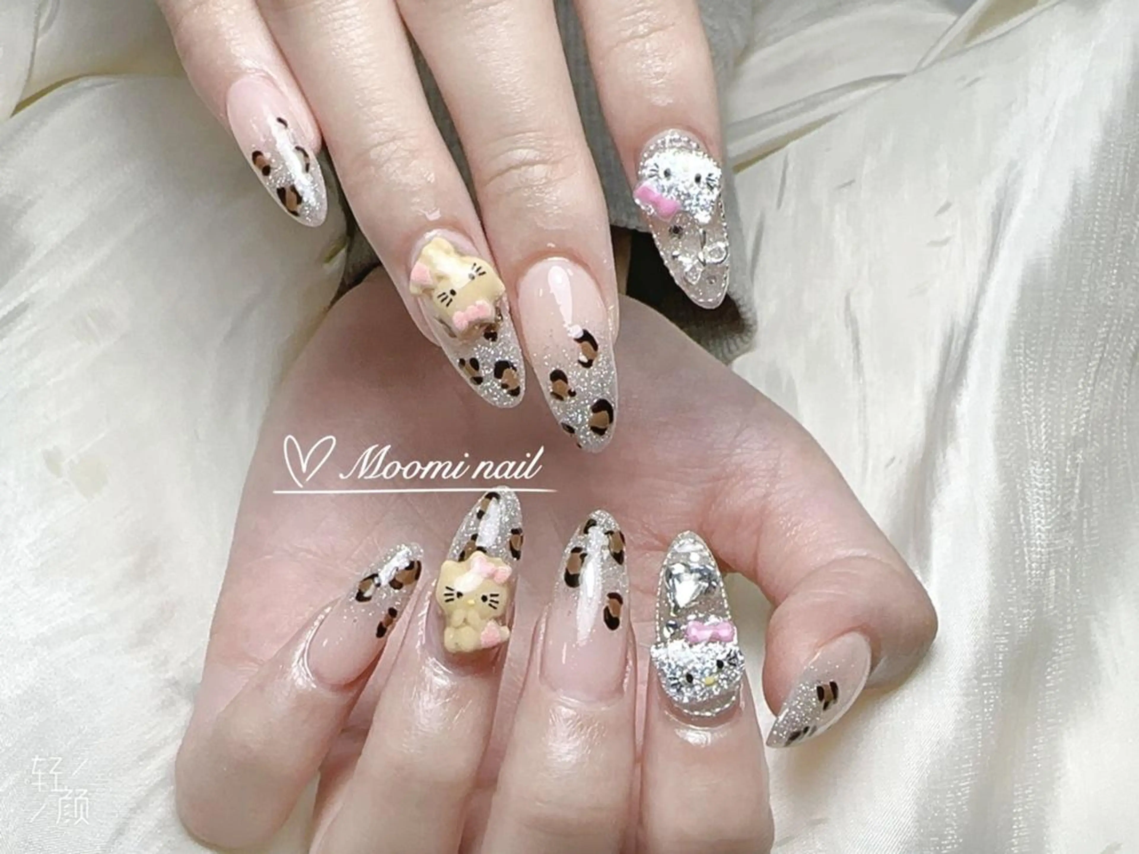 ネイル 長さ出し ジェルネイル グラデーション 韓国ネイル マグネットネイル moomi nail スカルプ専門のネイルデザイン