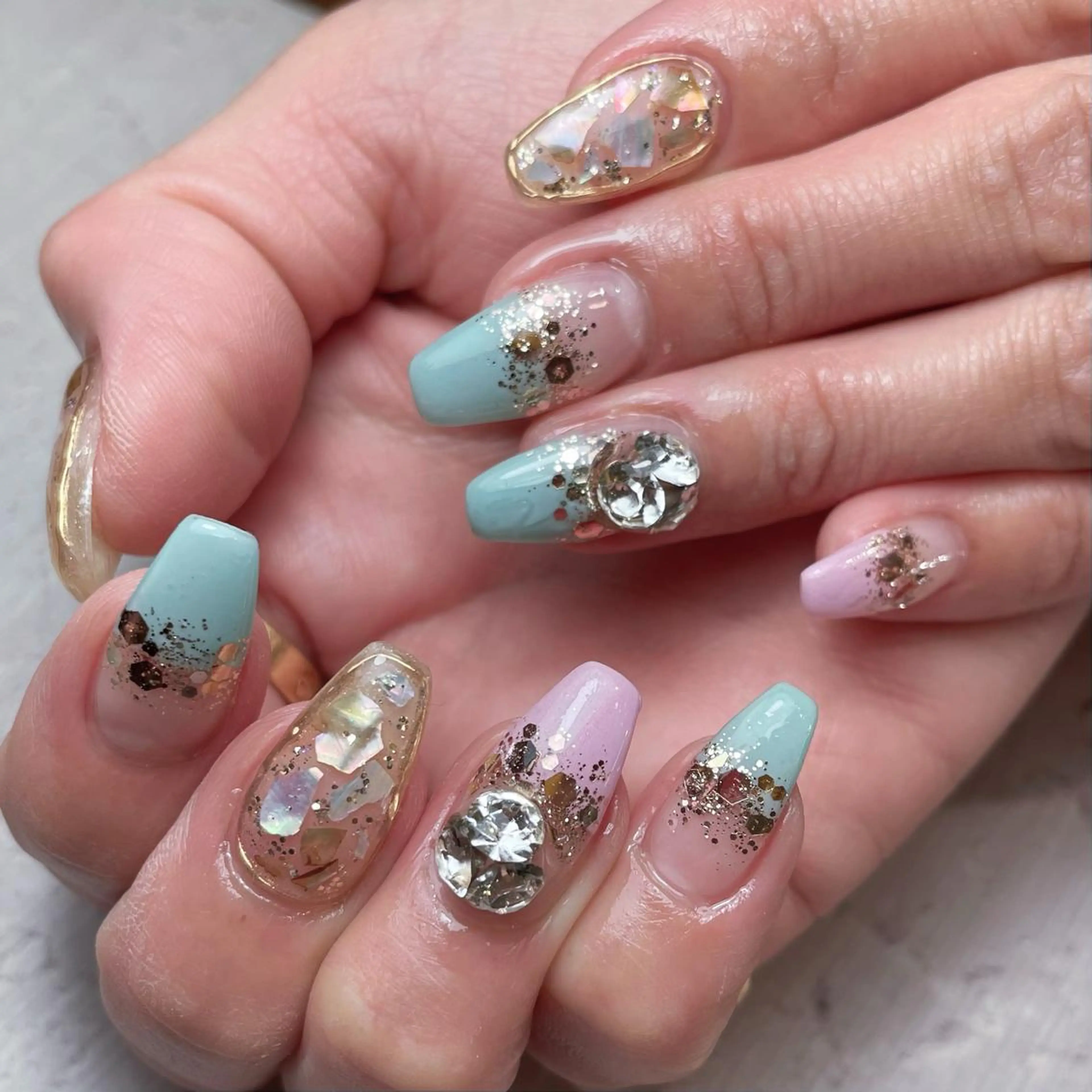 ネイル 持ち込み ハンドネイル nail&eyelash mate所属・京都/東向日/桂 ayumiのネイルデザイン