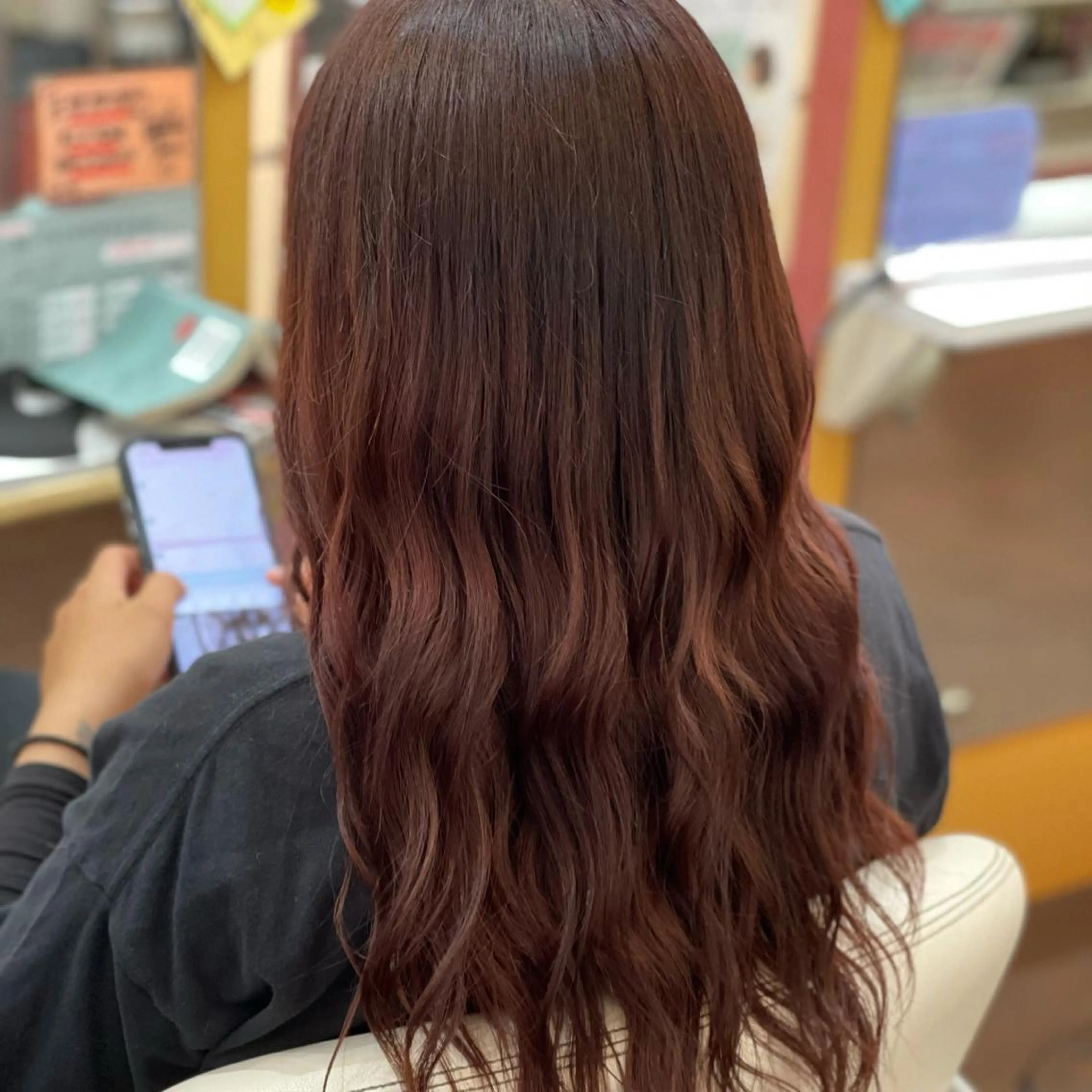 ロング ヘアカラー たけい ゆうきのヘアスタイル