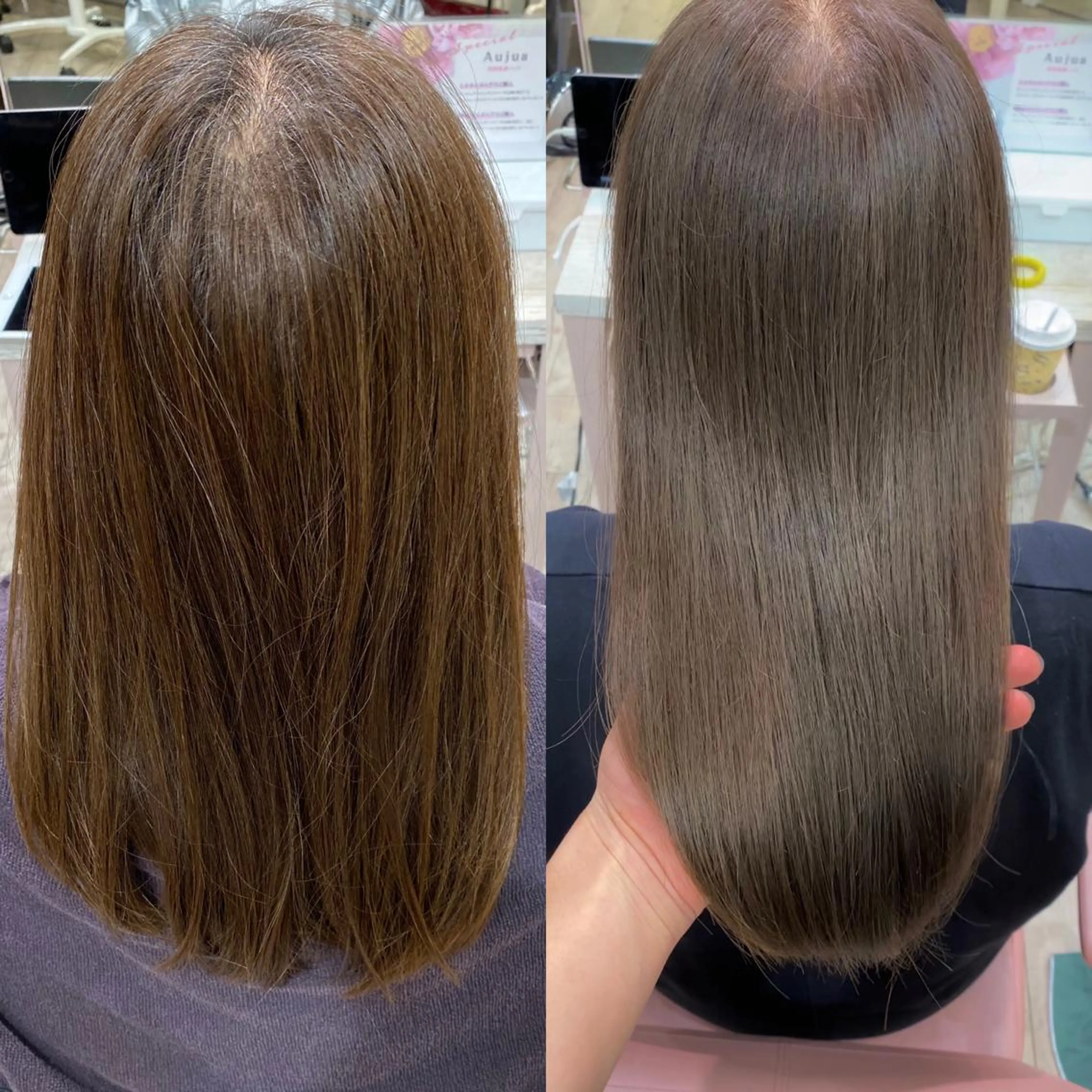 ロング カラー On所属・顔まわりカット🌟 くびれヘア/寺門遥輝のヘアスタイル