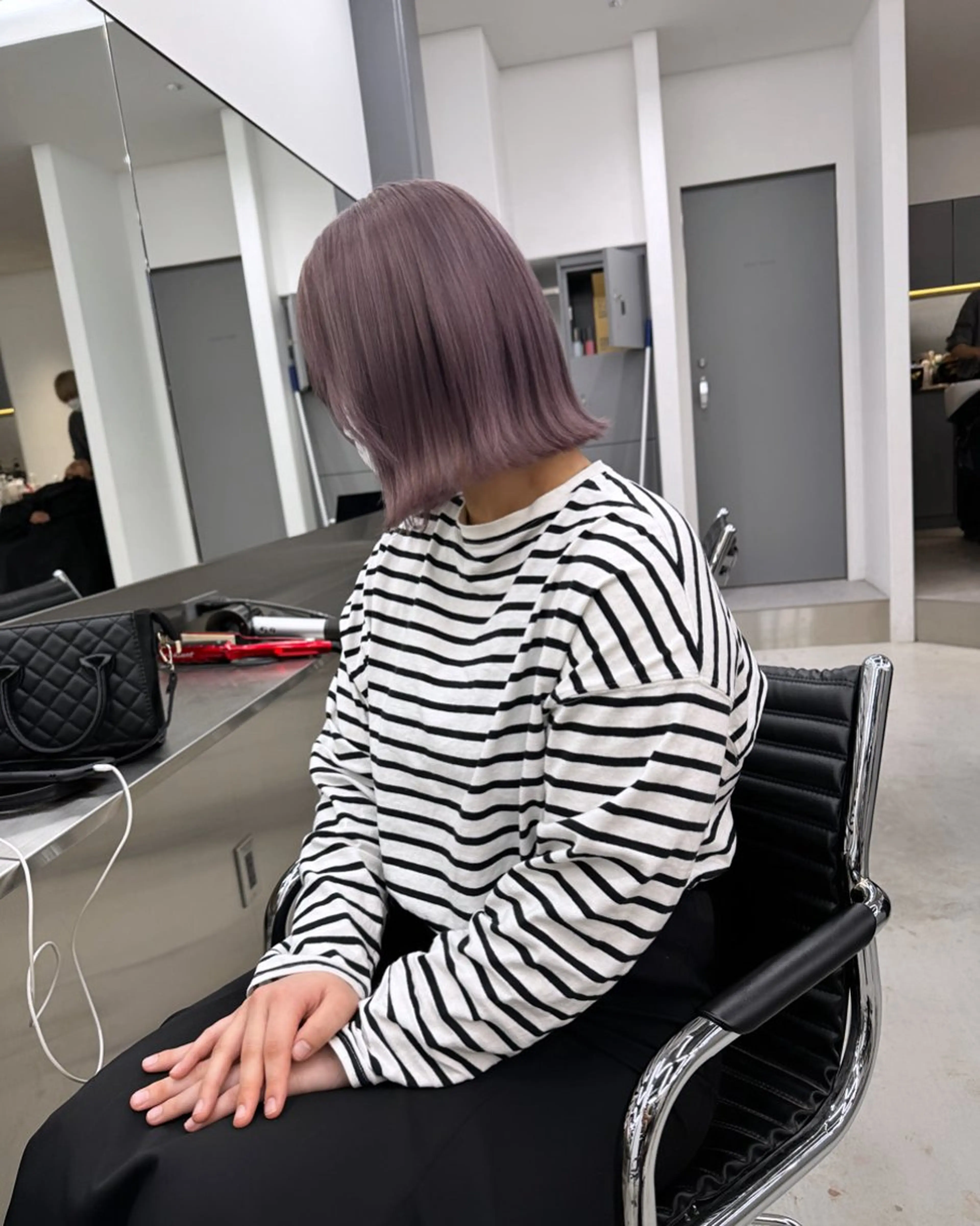 ショート 縮毛矯正 LIT.所属・レイヤーカット🎀 モデル施術◎吉村麻佳のヘアスタイル