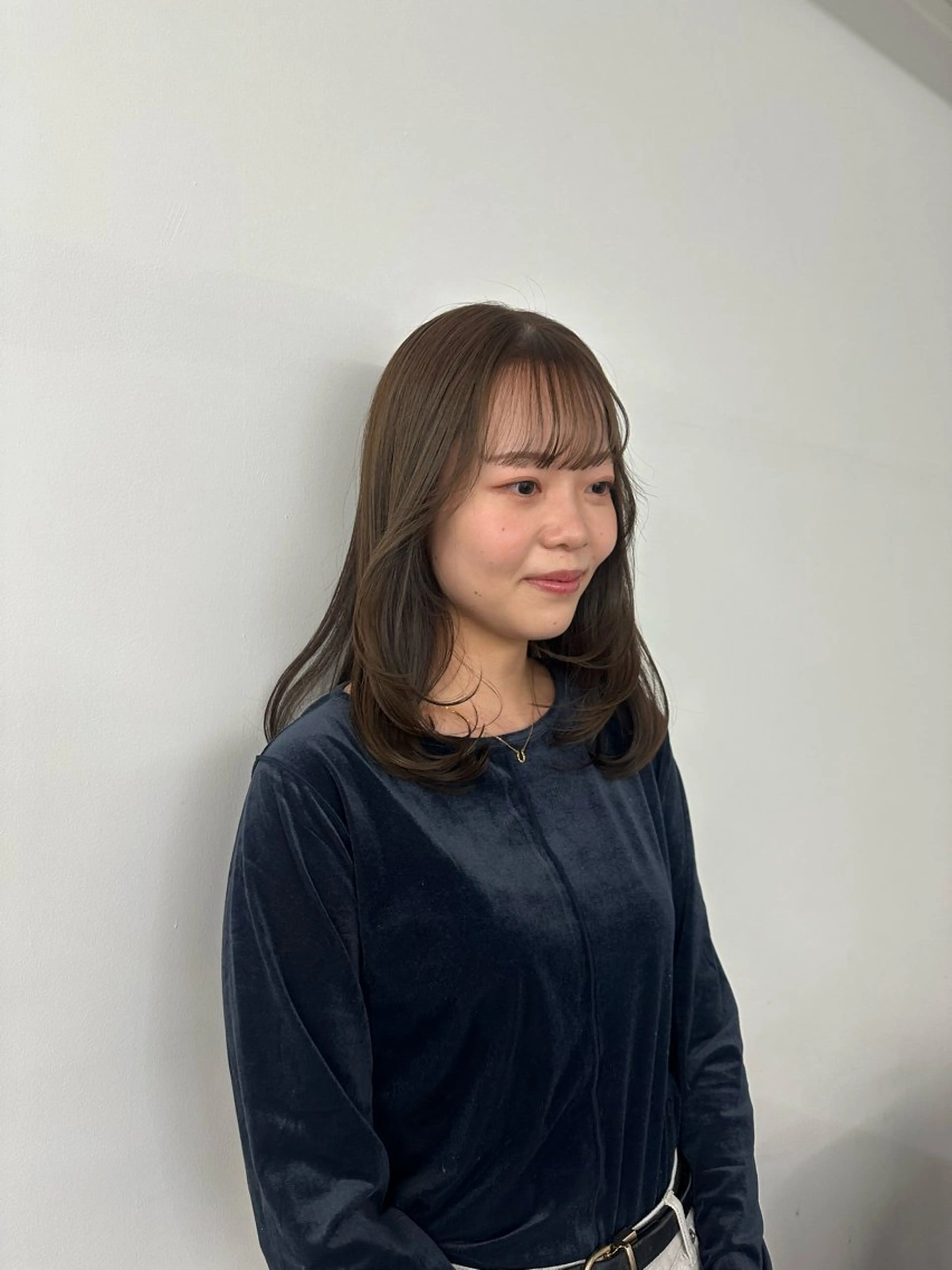 セミロング カラー キッズ カット ヘアカラー トリートメント オトナヘア🌸 harukaのヘアスタイル