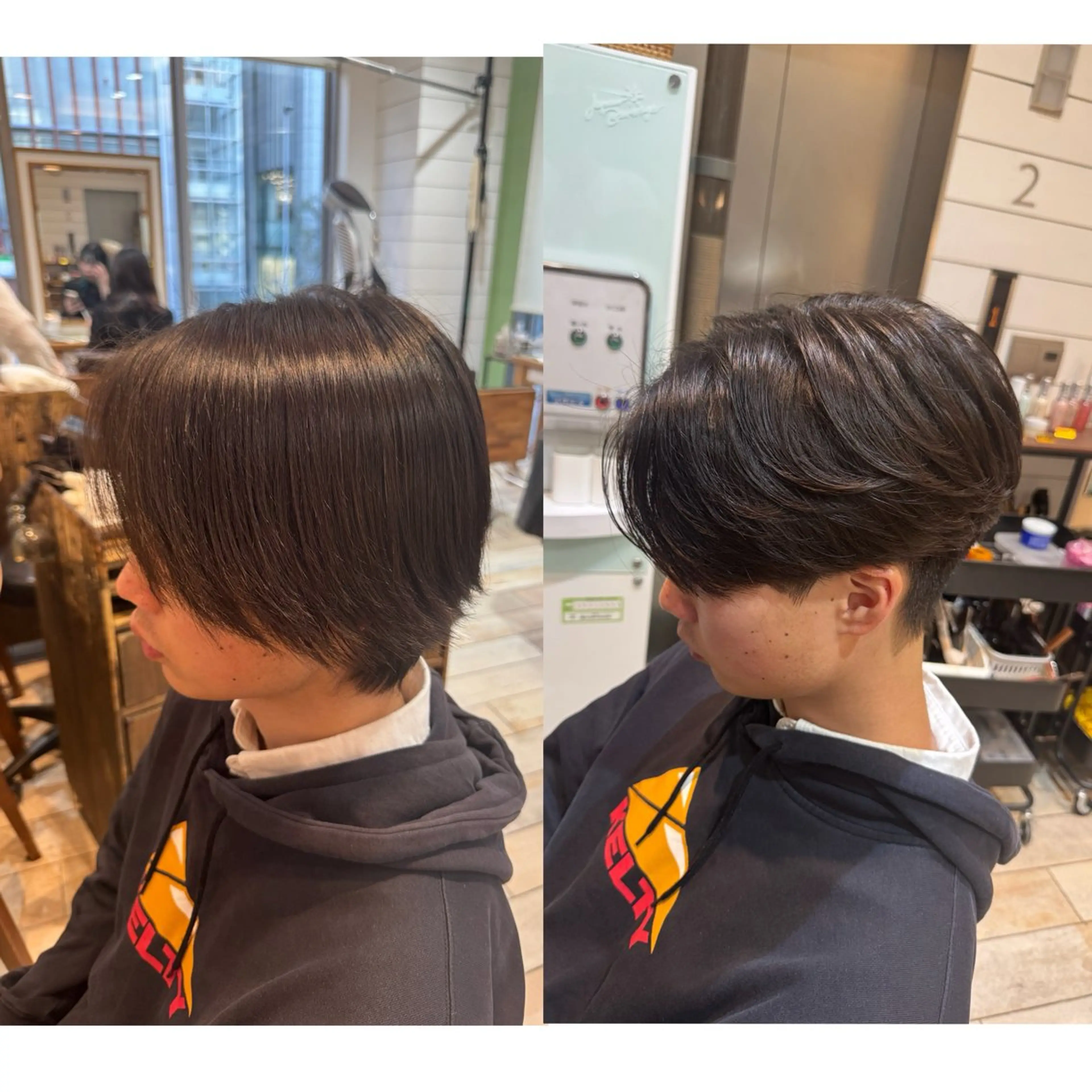 パーマ メンズ フェザーパーマ メンズパーマ カット パーマ hidero/渋谷/ メンズカット/パーマのヘアスタイル