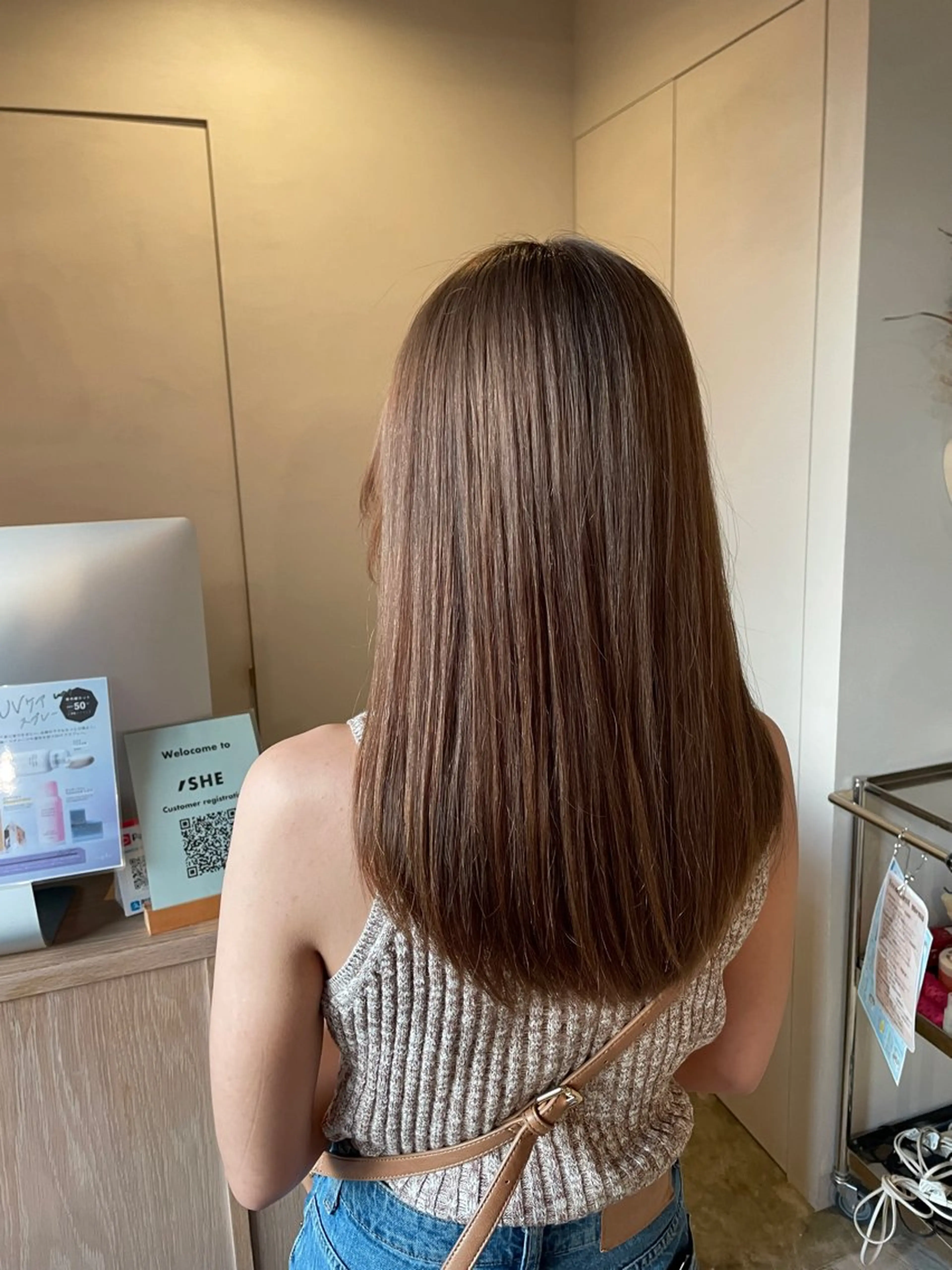 ロング カット ヘアカラー トリートメント 韓国ボブ👩🇰🇷 小野絢未のヘアスタイル