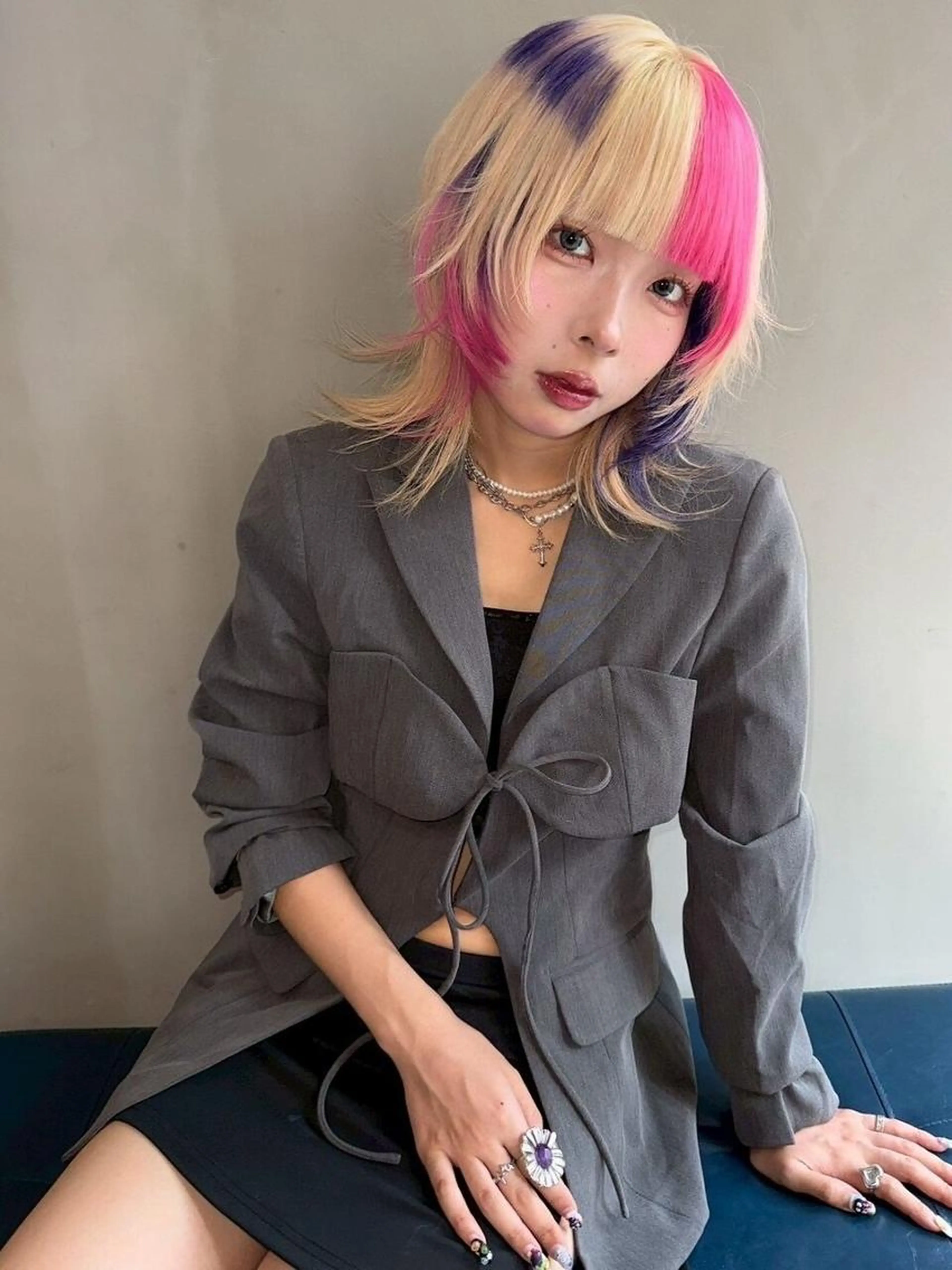 1月限定『2回目ご来店の方』ブリーチ込デザインカラー+全体カラー＋カット♡の写真