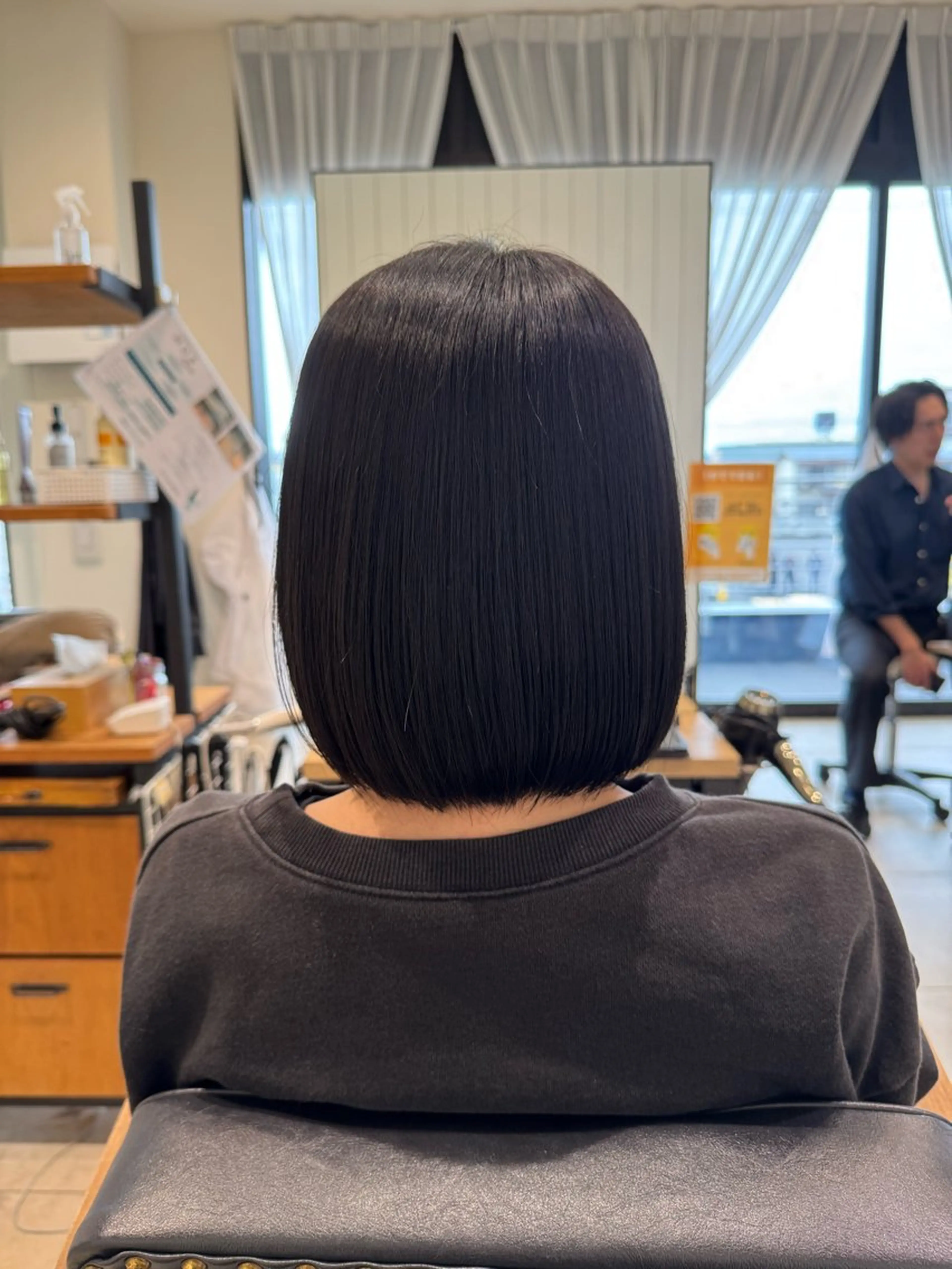 ミディアム メンズストレート⭐️ 髪質改善カラー⭐️のヘアスタイル