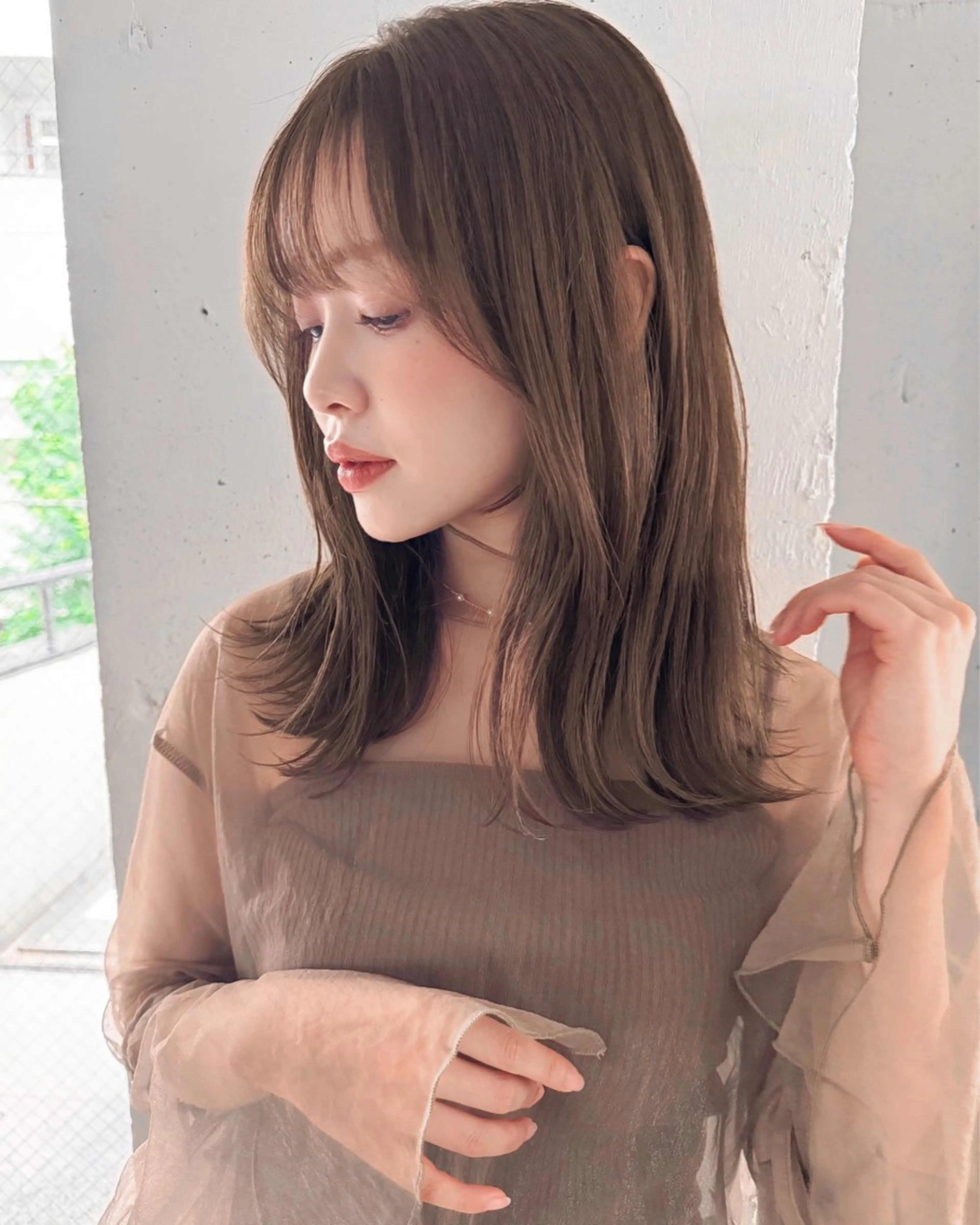 セミロング ヘアカラー SALOWIN表参道ANNEX店所属・表参道🪞垢抜けヘア 🤍mizukiのヘアスタイル