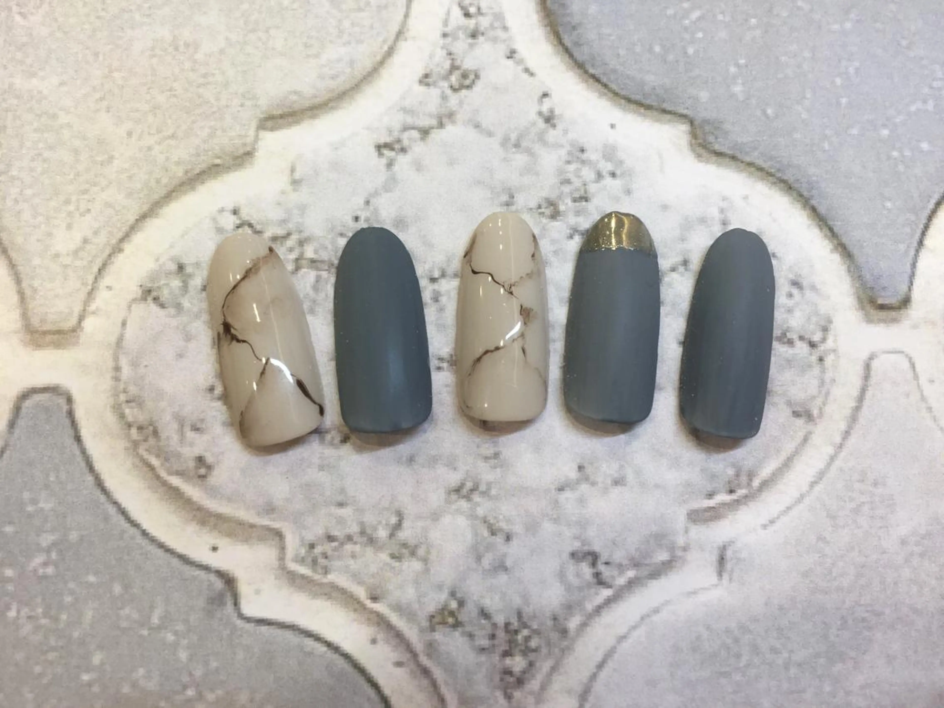 ネイル 大理石ネイル(マーブル) ハンドネイル 酒井 美由紀のネイルデザイン