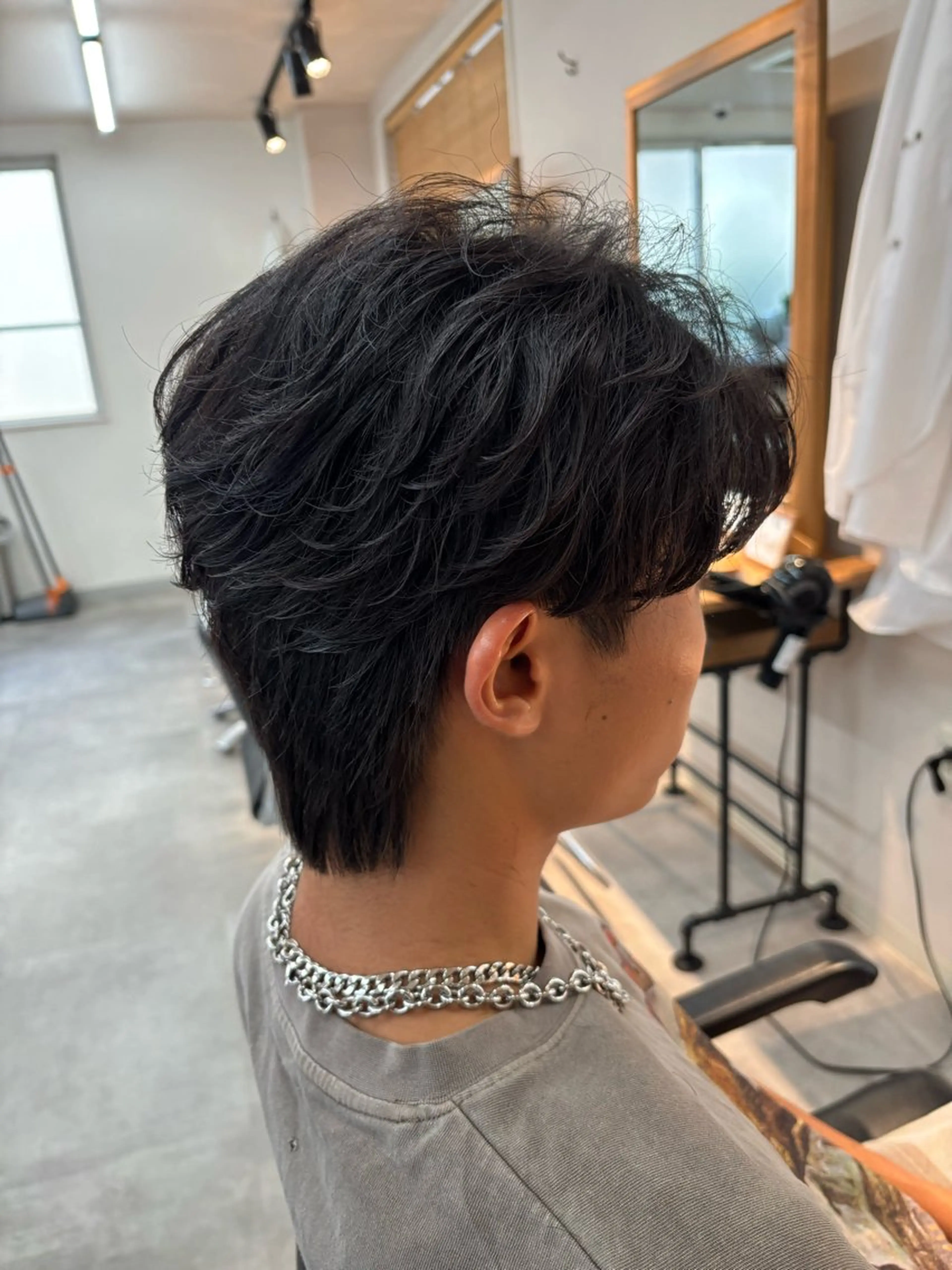 パーマ メンズ フェザーパーマ メンズパーマ カット パーマ フェザーパーマ/韓国 /メンズカット保立のヘアスタイル