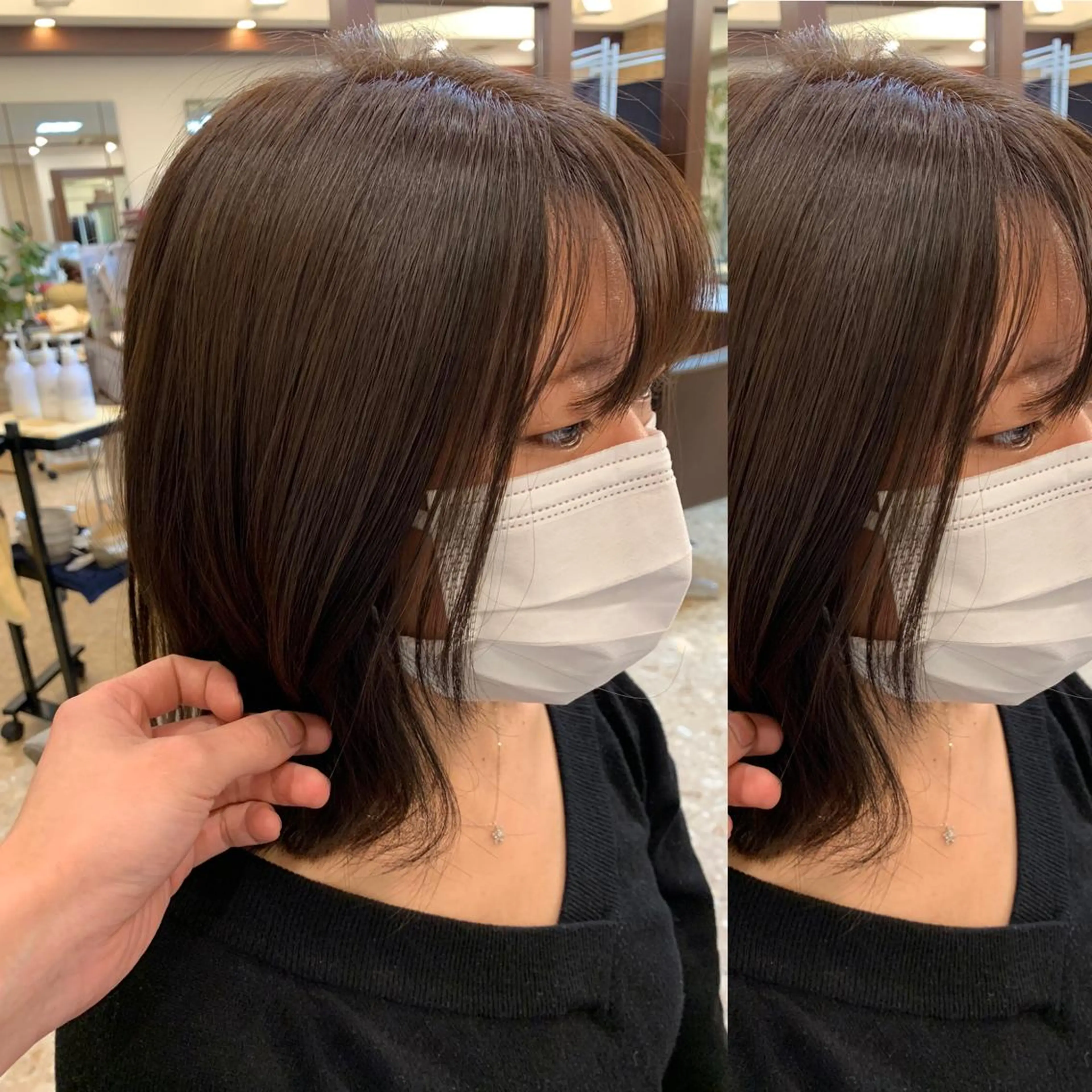 セミロング カラー 三ツ井凌 【ヘアケアサロン】のヘアスタイル