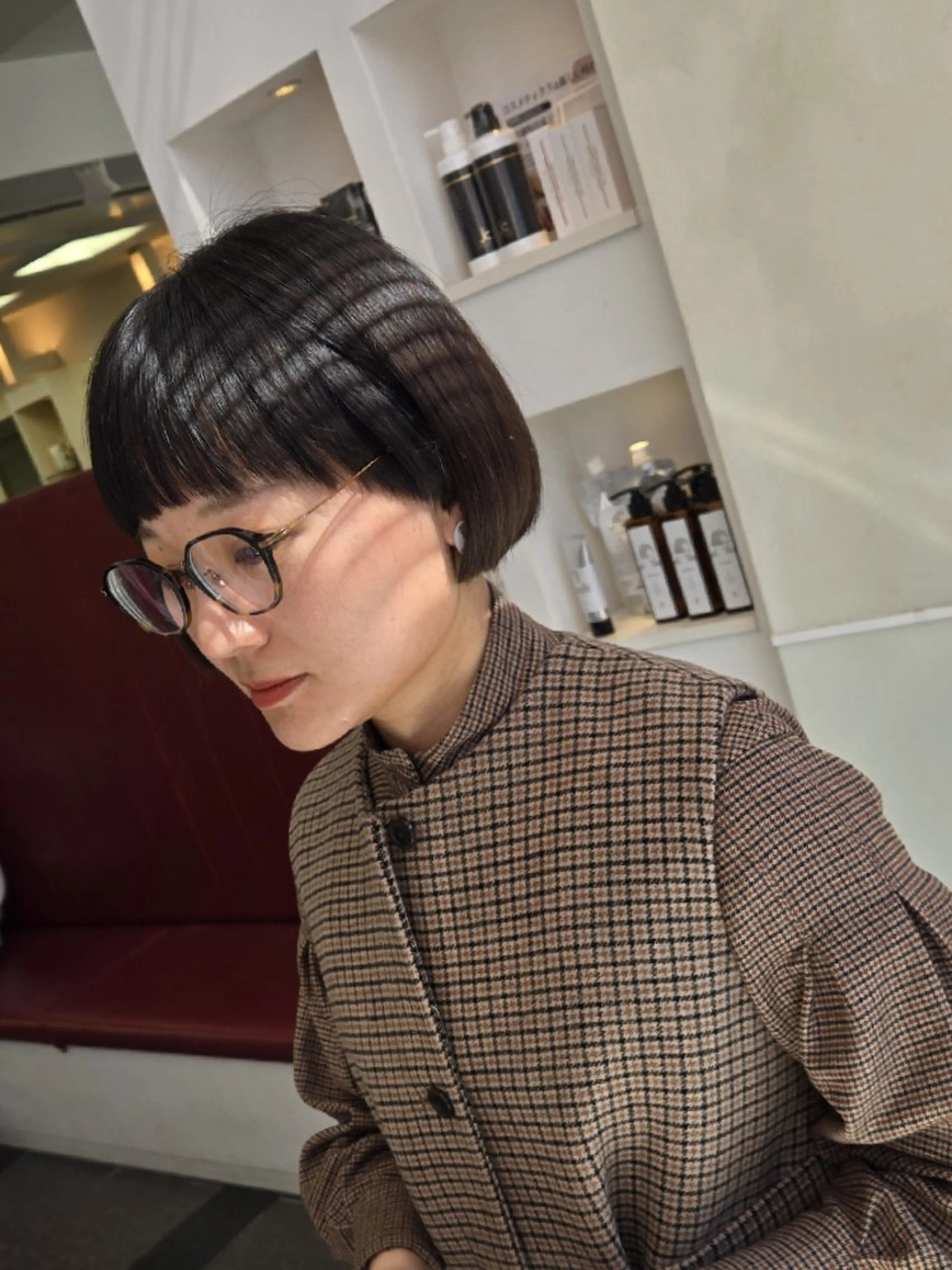 ショート カット ヘアカラー トリートメント 遠藤 史秋のヘアスタイル