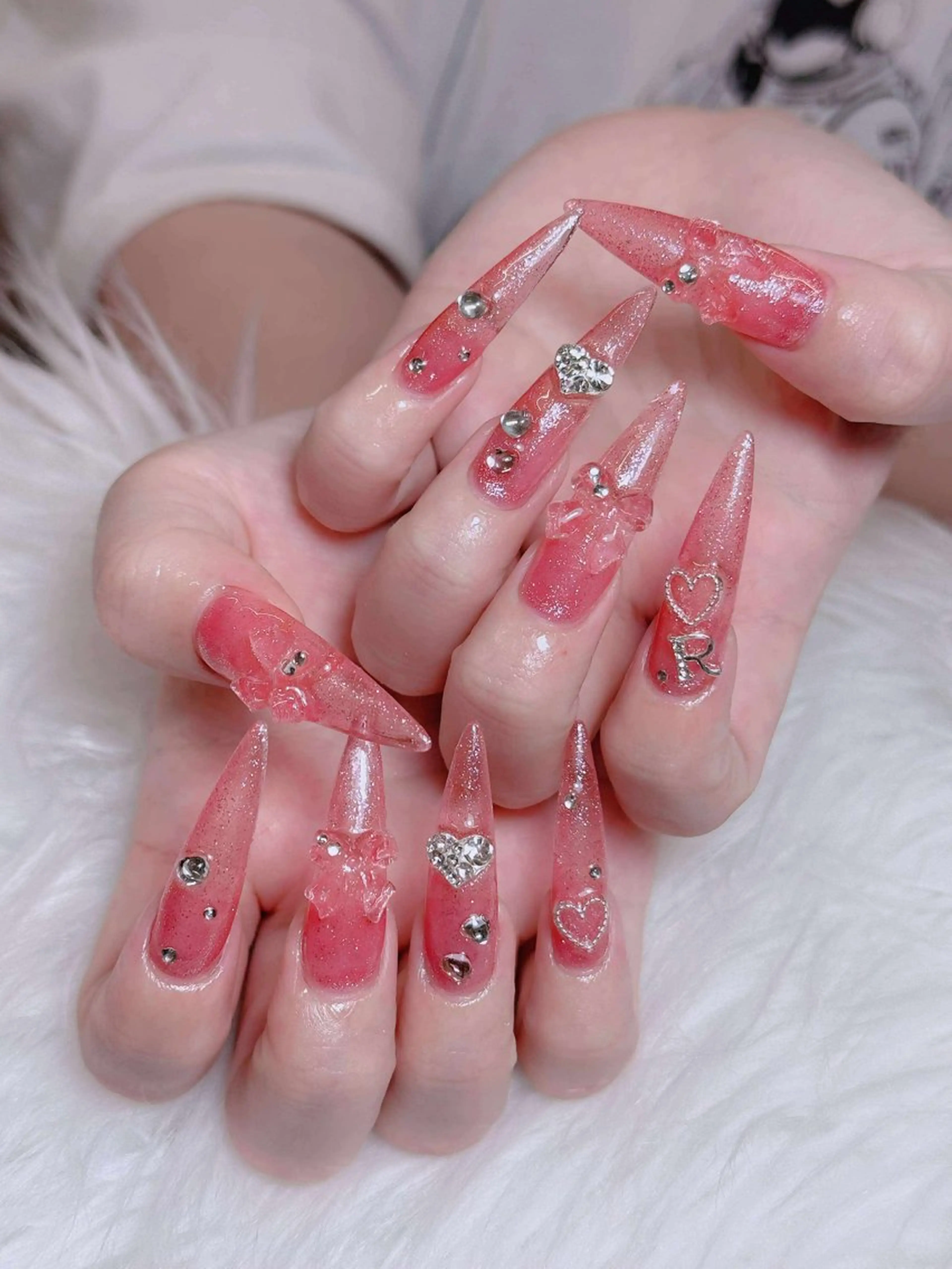 ネイル オーロラネイル チークネイル フットネイル フレンチネイル 韓国ネイル ハンドネイル Lumi Nailのネイルデザイン