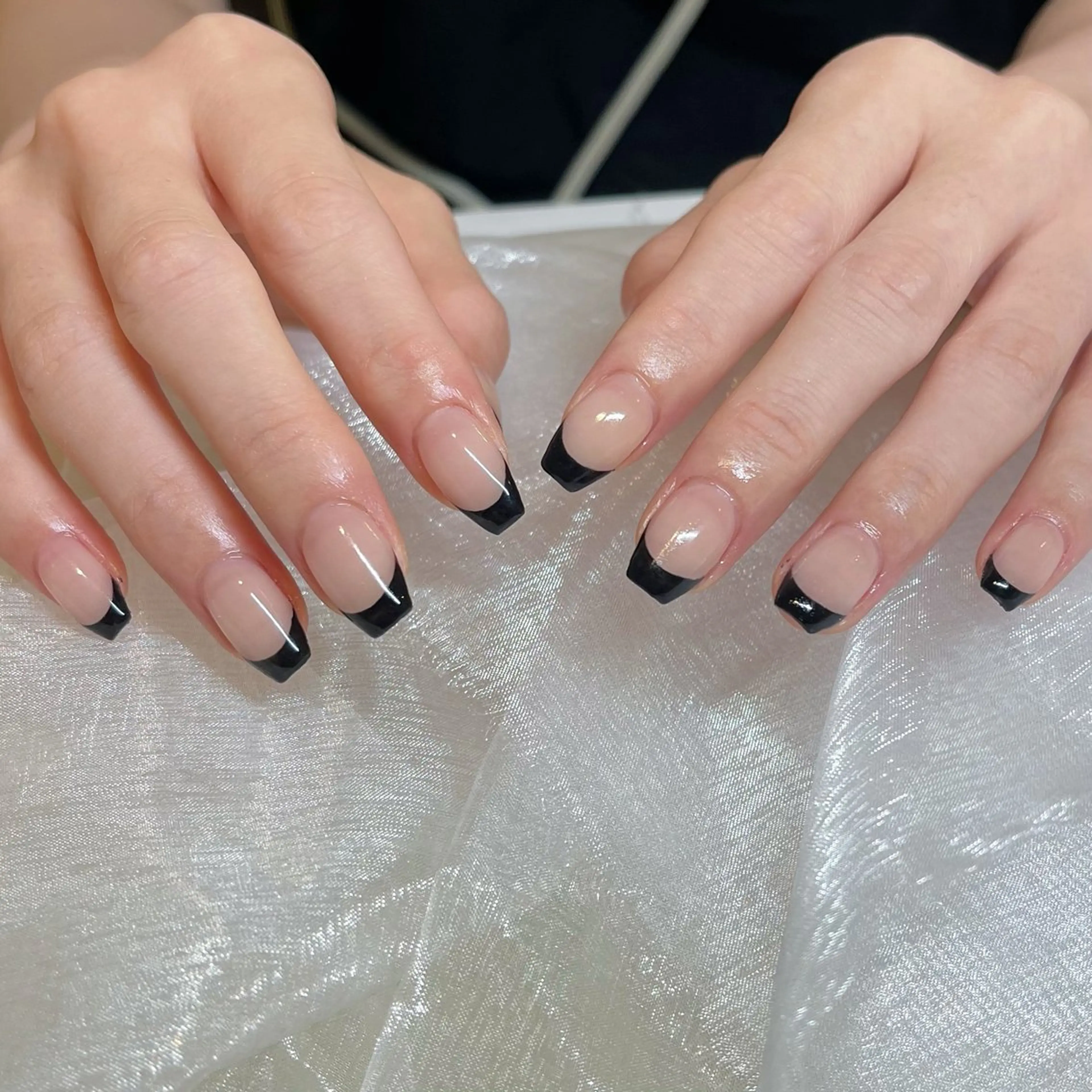 ネイル フレンチネイル 韓国ネイル オフィスネイル petit所属・Yuka ネイリストのネイルデザイン