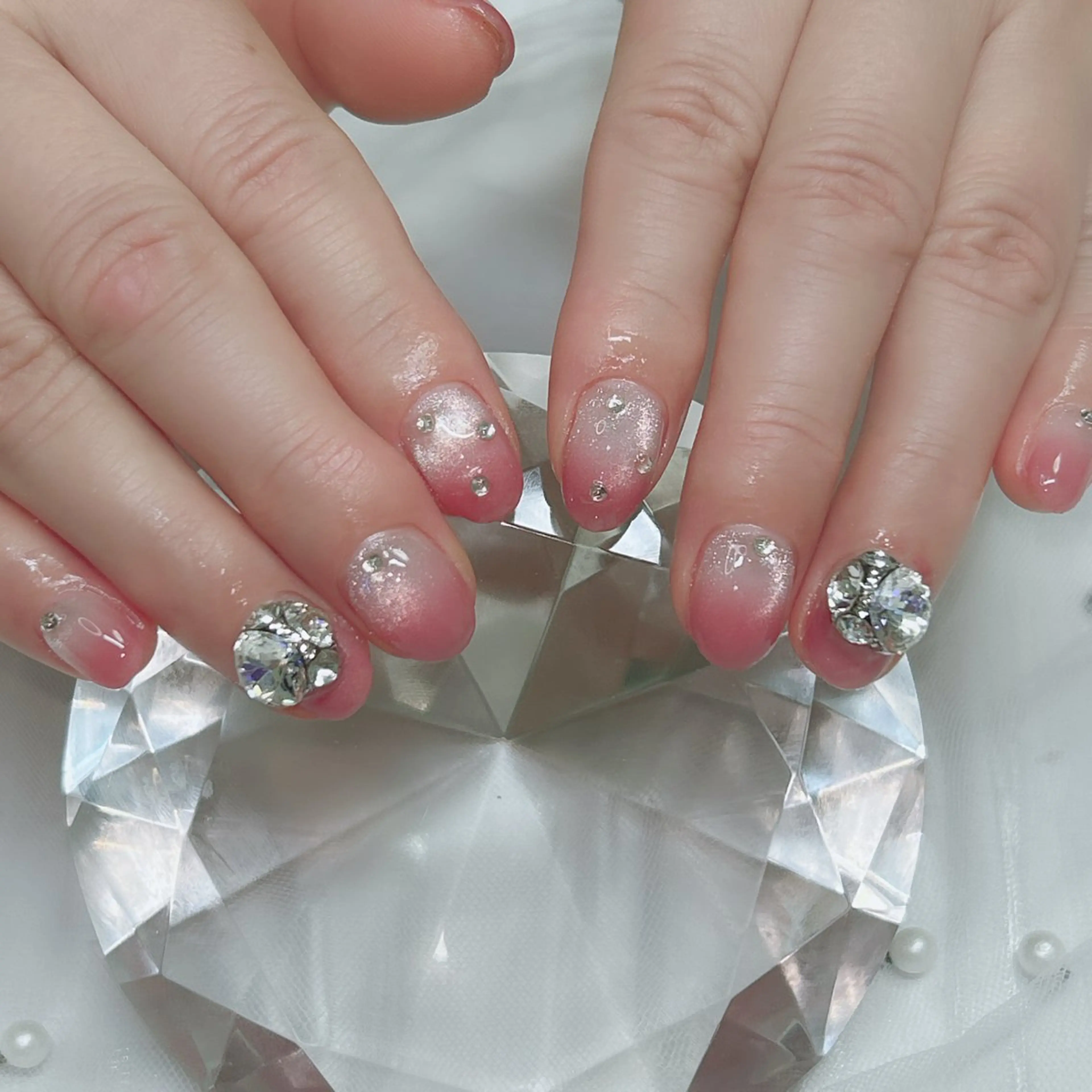 ネイル アニマル柄 アートネイル フレンチネイル ジェルネイル ガーリー ハンドネイル Cute Tips nailのネイルデザイン