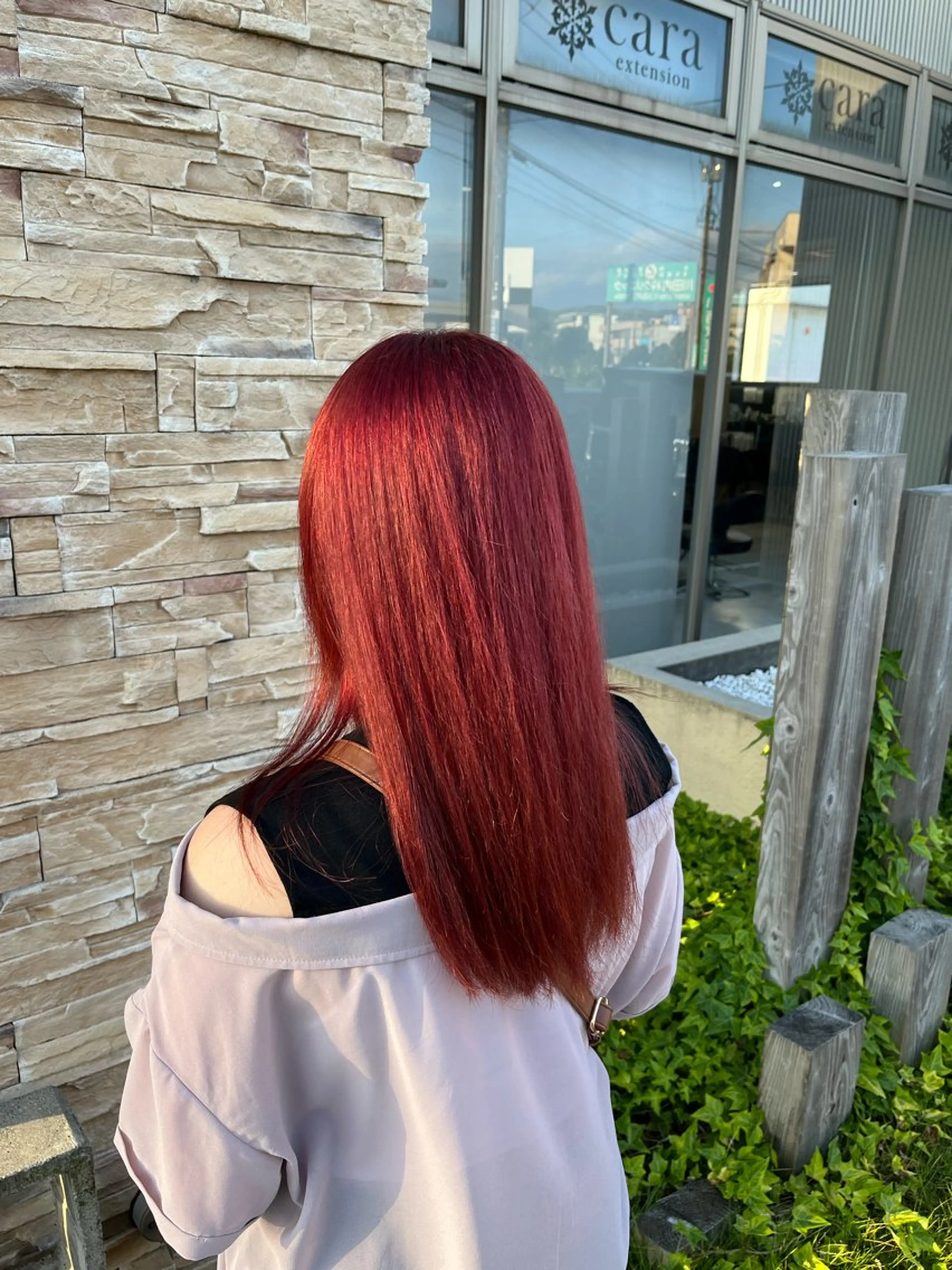 ロング カラー ヘアカラー トリートメント 諸岡 玲のヘアスタイル