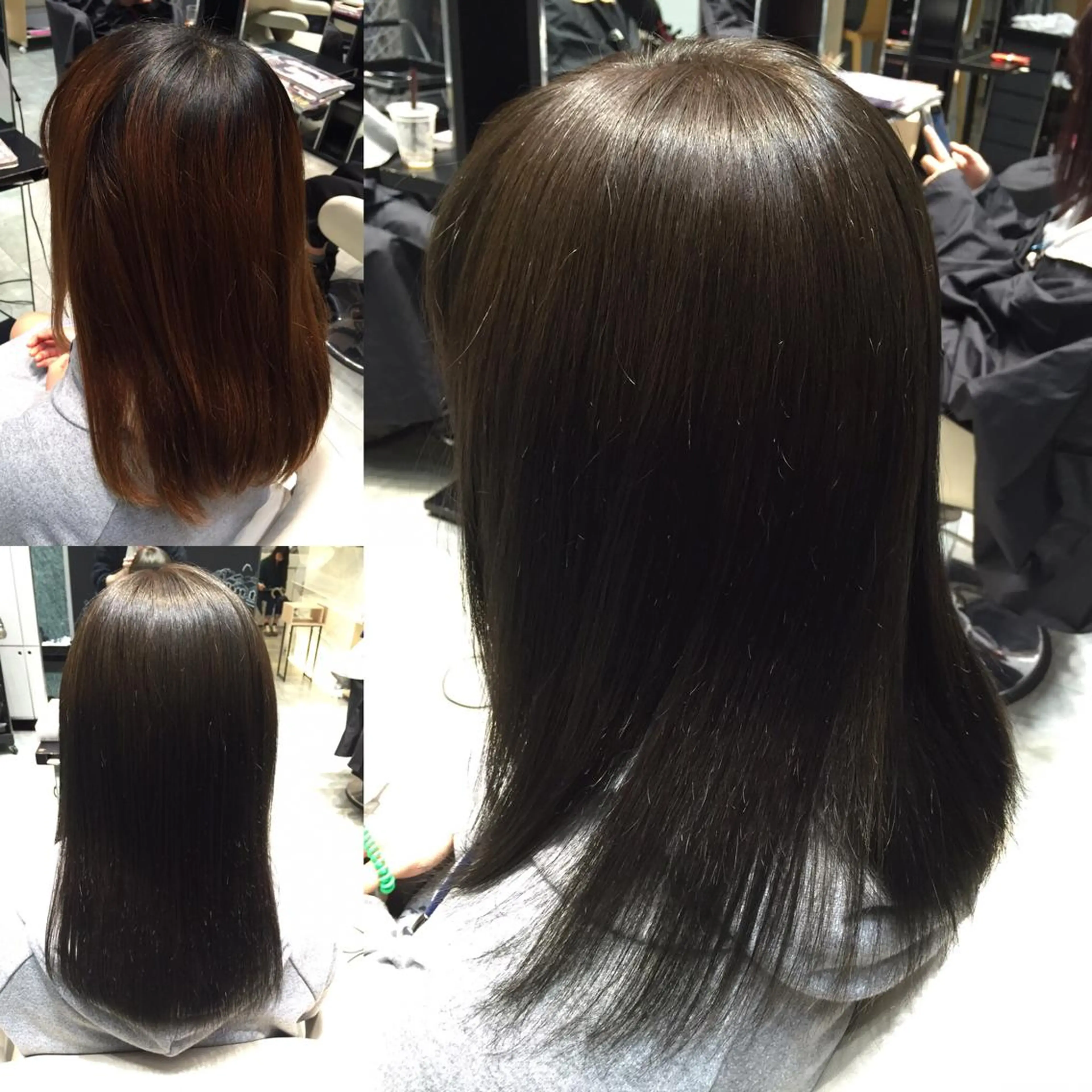 ミディアム セミロング ロング カラー アッシュ Re:ta KANZOのヘアスタイル