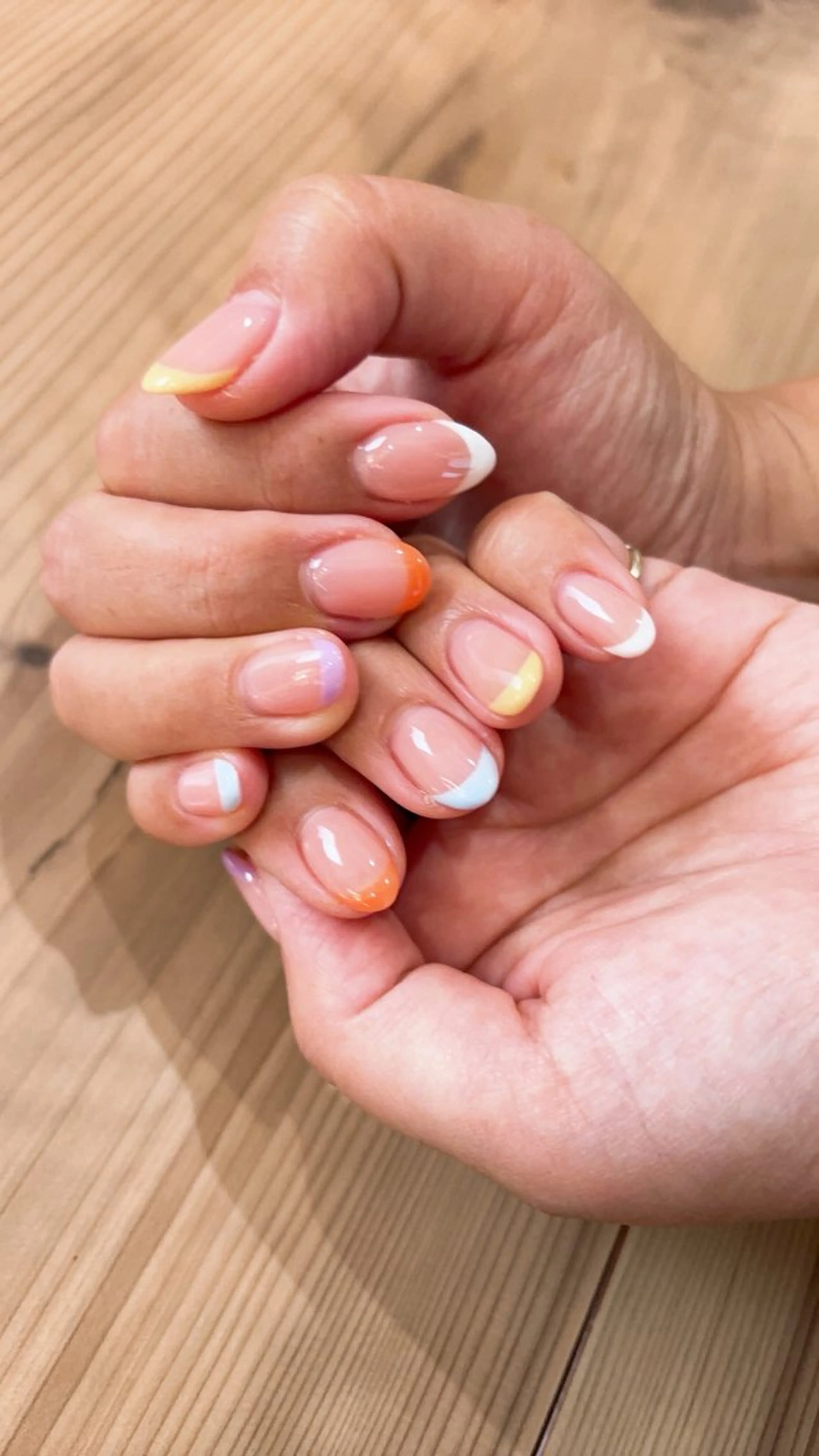 ネイル フレンチネイル グラデーション ワンカラーネイル ハンドネイル MY NAILのネイルデザイン