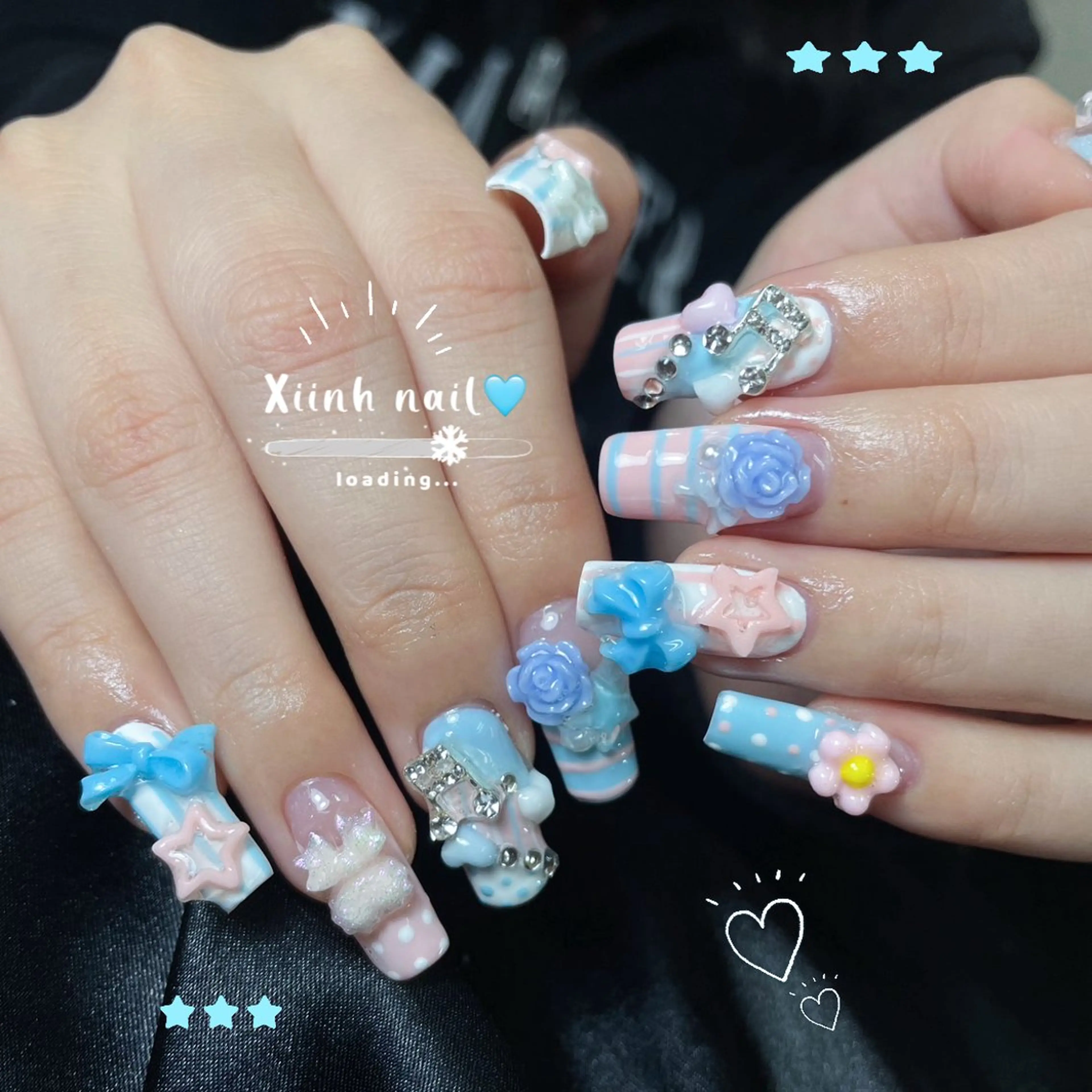 ネイル ブラウン チークネイル 桜ネイル 長さ出し フットネイル ハンドネイル XIINH NAIL SALONのネイルデザイン