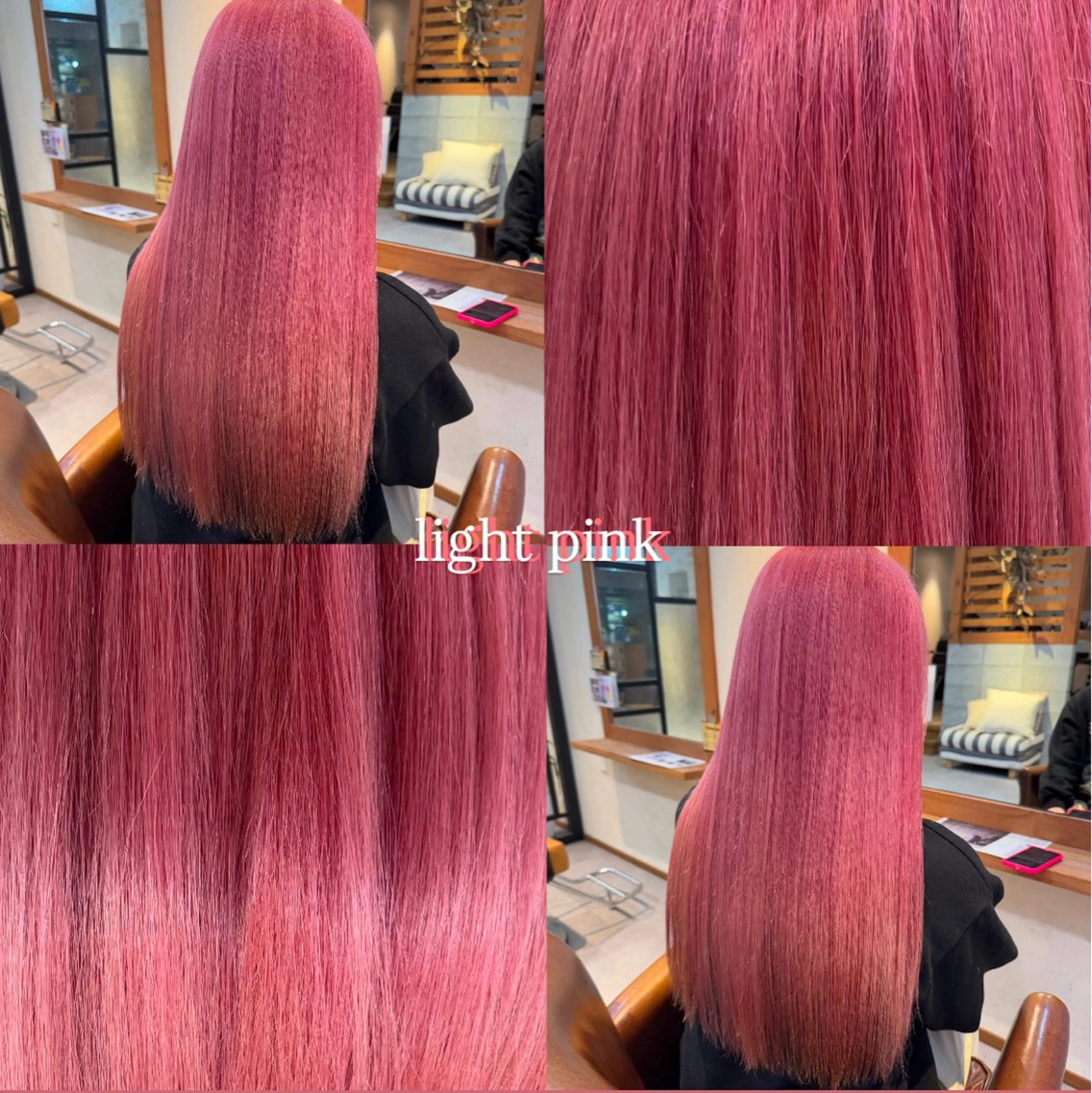 カラー ブリーチ ピンクカラー Revie  hair所属・Hiyori/透明感 /ボブ/矢場町のヘアスタイル