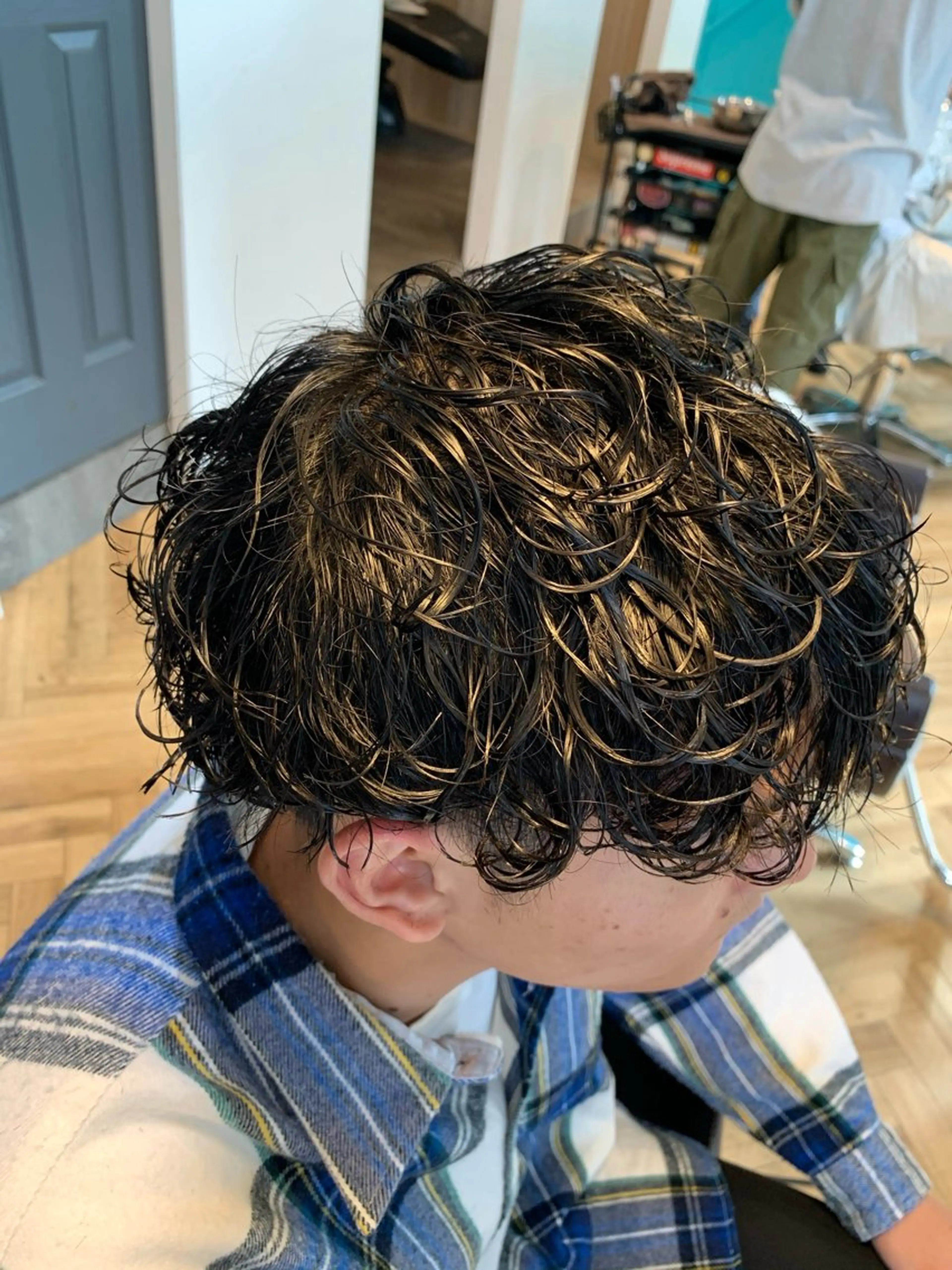 パーマ メンズ メンズハイライト メンズパーマ スペインカール スパイキーショート メンズツイストパーマ カット パーマ 💇メンズパーマ💇 木村賢司のヘアスタイル