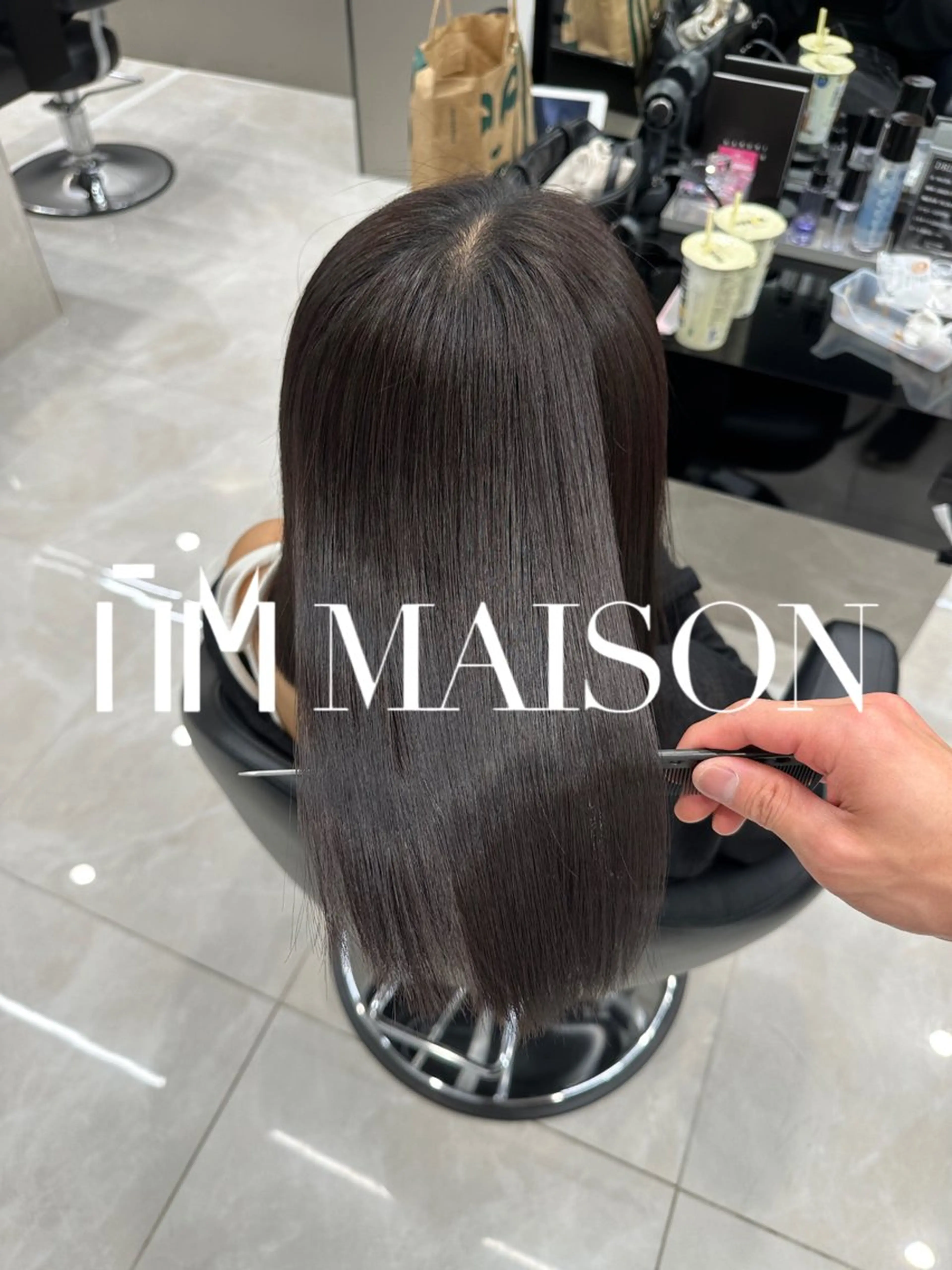 セミロング 髪質改善 トリートメント HARUKI MINATO japan 仙台店所属・✨【髪質改善/縮毛 矯正】✨ゆうほのヘアスタイル