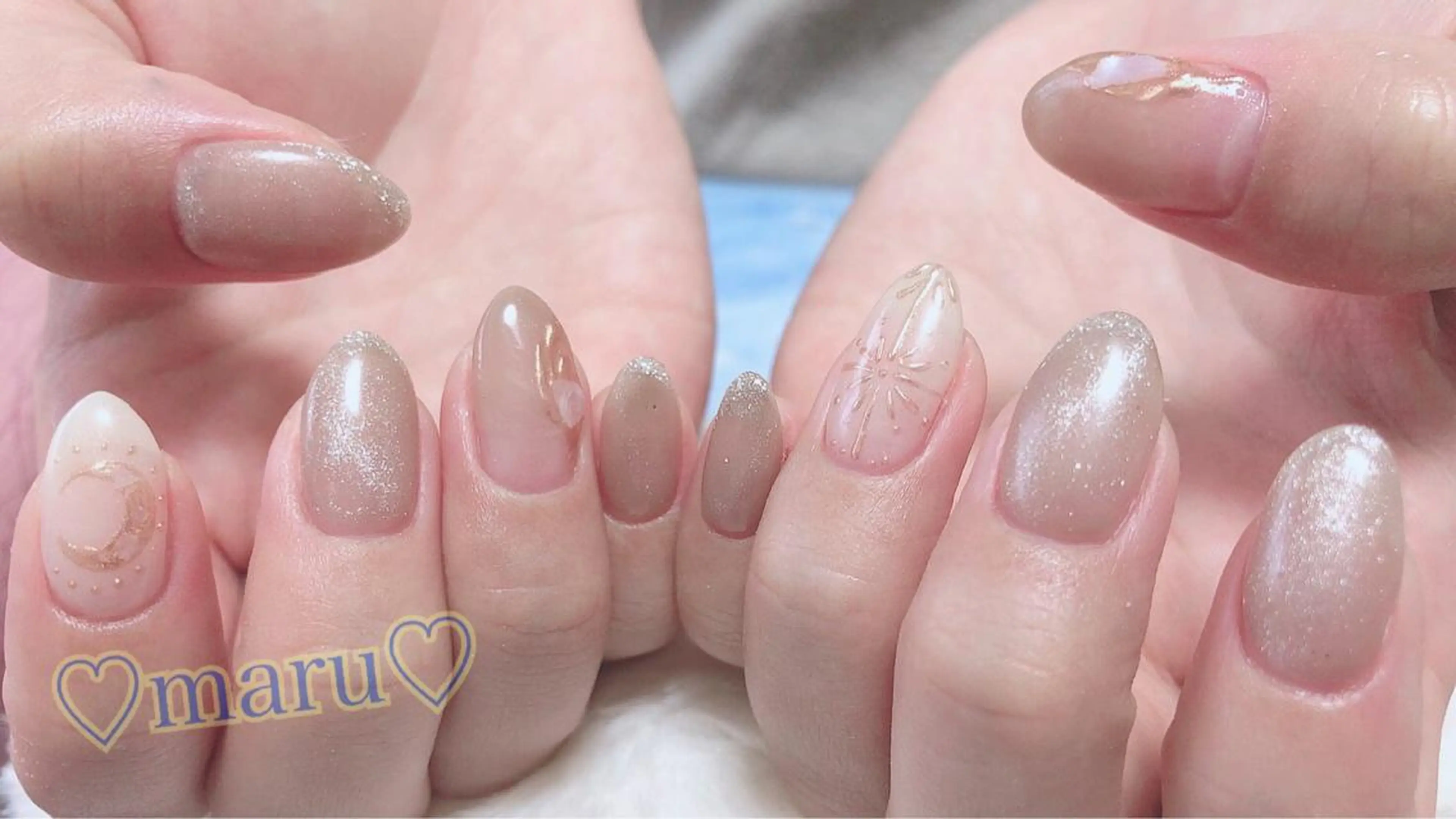 ネイル ハンドネイル フットネイル まるみ ♡のネイルデザイン