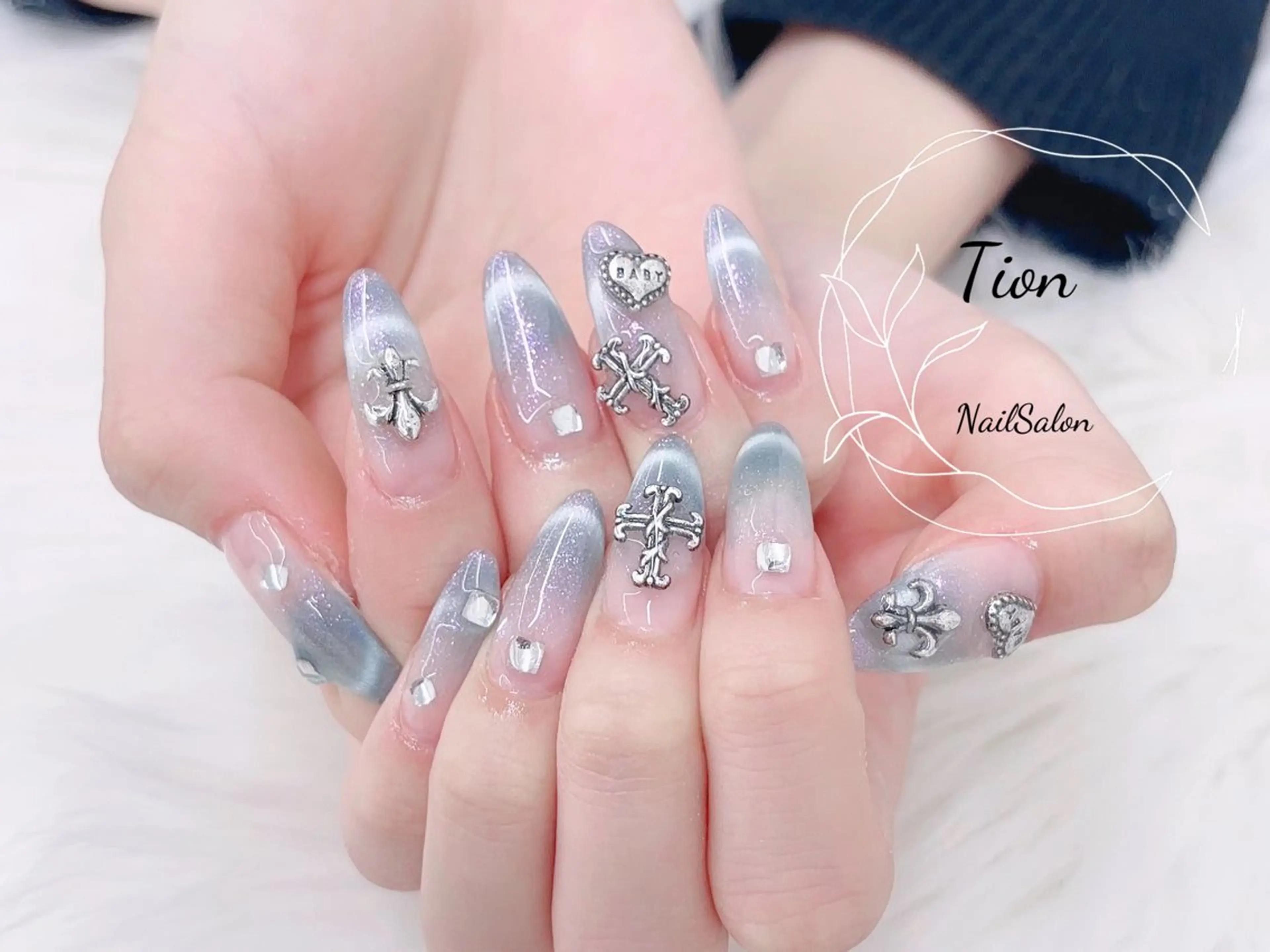 ネイル チークネイル 長さ出し フットネイル フレンチネイル ジェルネイル Nailsalon Tion武蔵小杉店のネイルデザイン