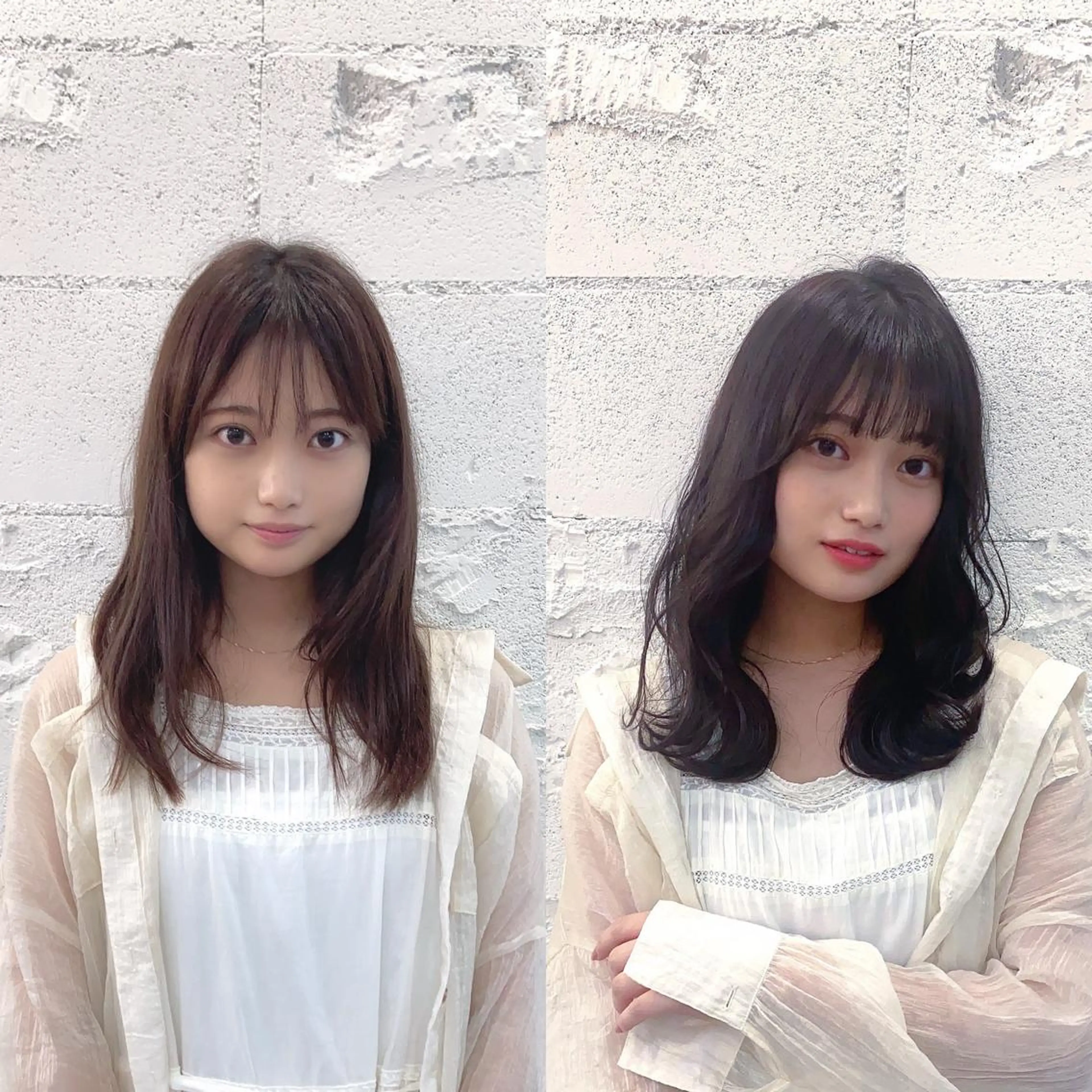 セミロング 韓国カットパーマ✂︎ Toshiのヘアスタイル