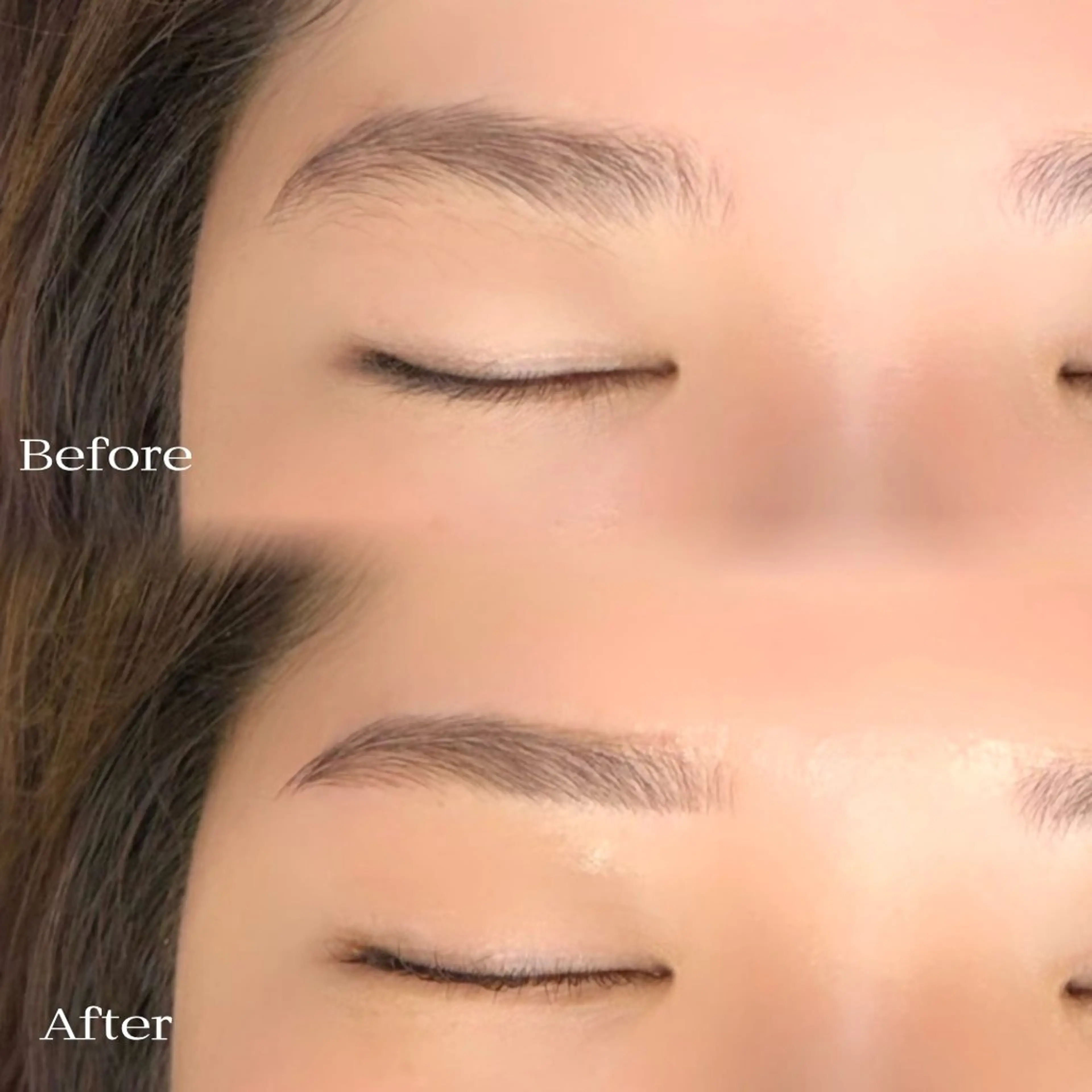 アイブロウ ワックス脱毛 眉カット meg .のマツエク・マツパデザイン