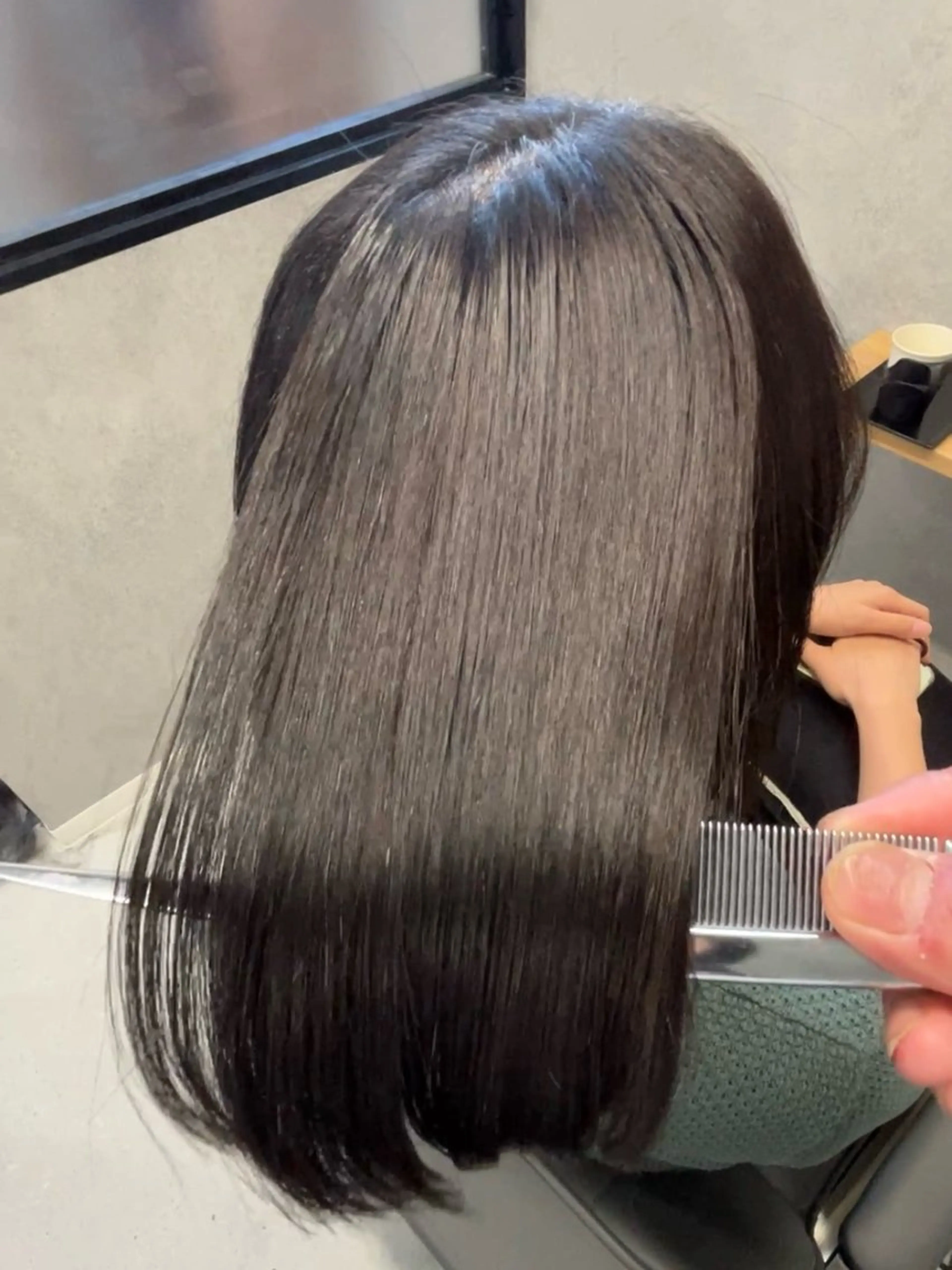 ミディアム 縮毛矯正専門家/ 髪質改善/店長辻部のヘアスタイル