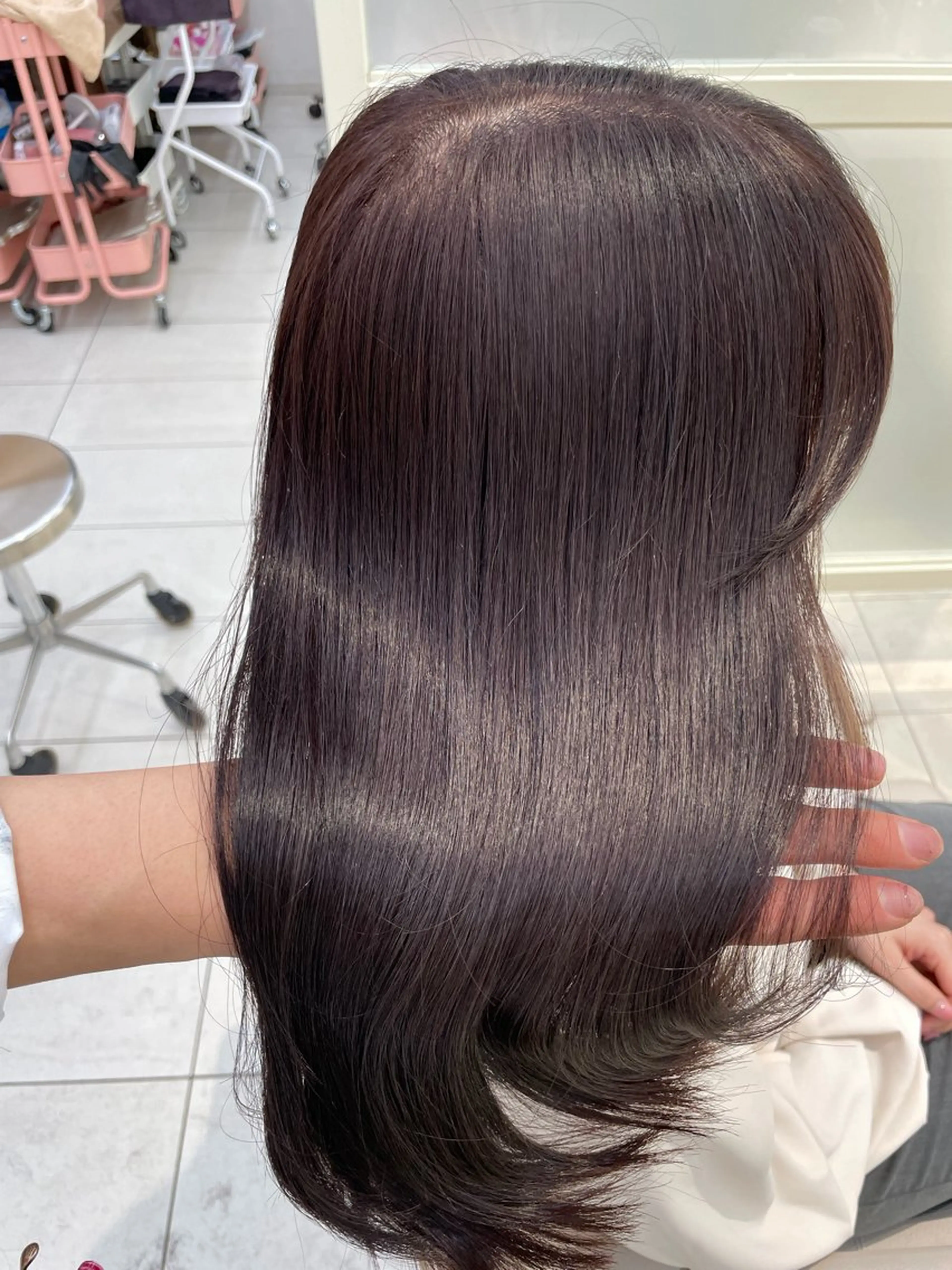 セミロング ヘアカラー トリートメント 顔周り/透明感カラー /韓国ヘア/TAKUのヘアスタイル