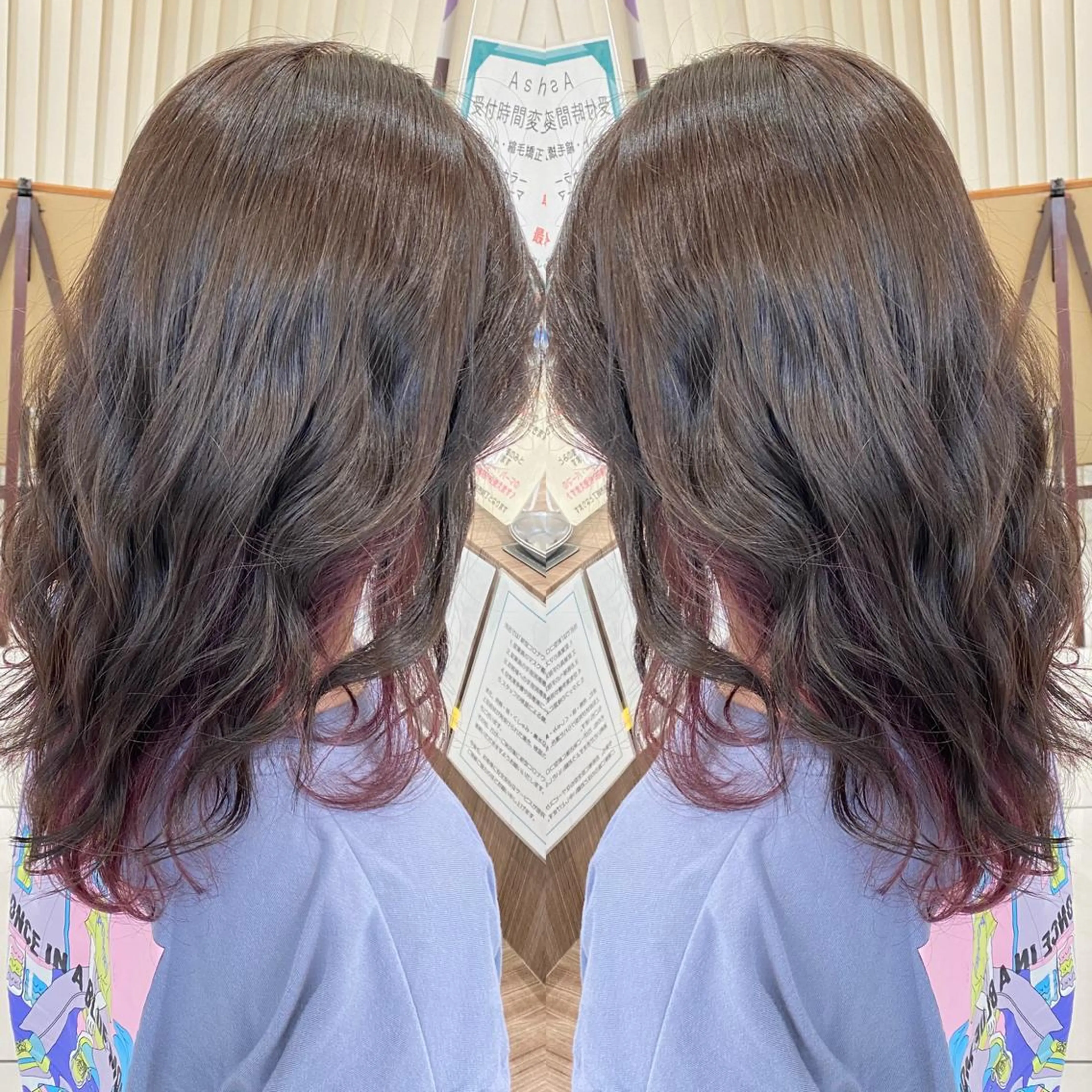 セミロング カット ヘアカラー 髪質改善カラー/店長 宮内秀峰のヘアスタイル