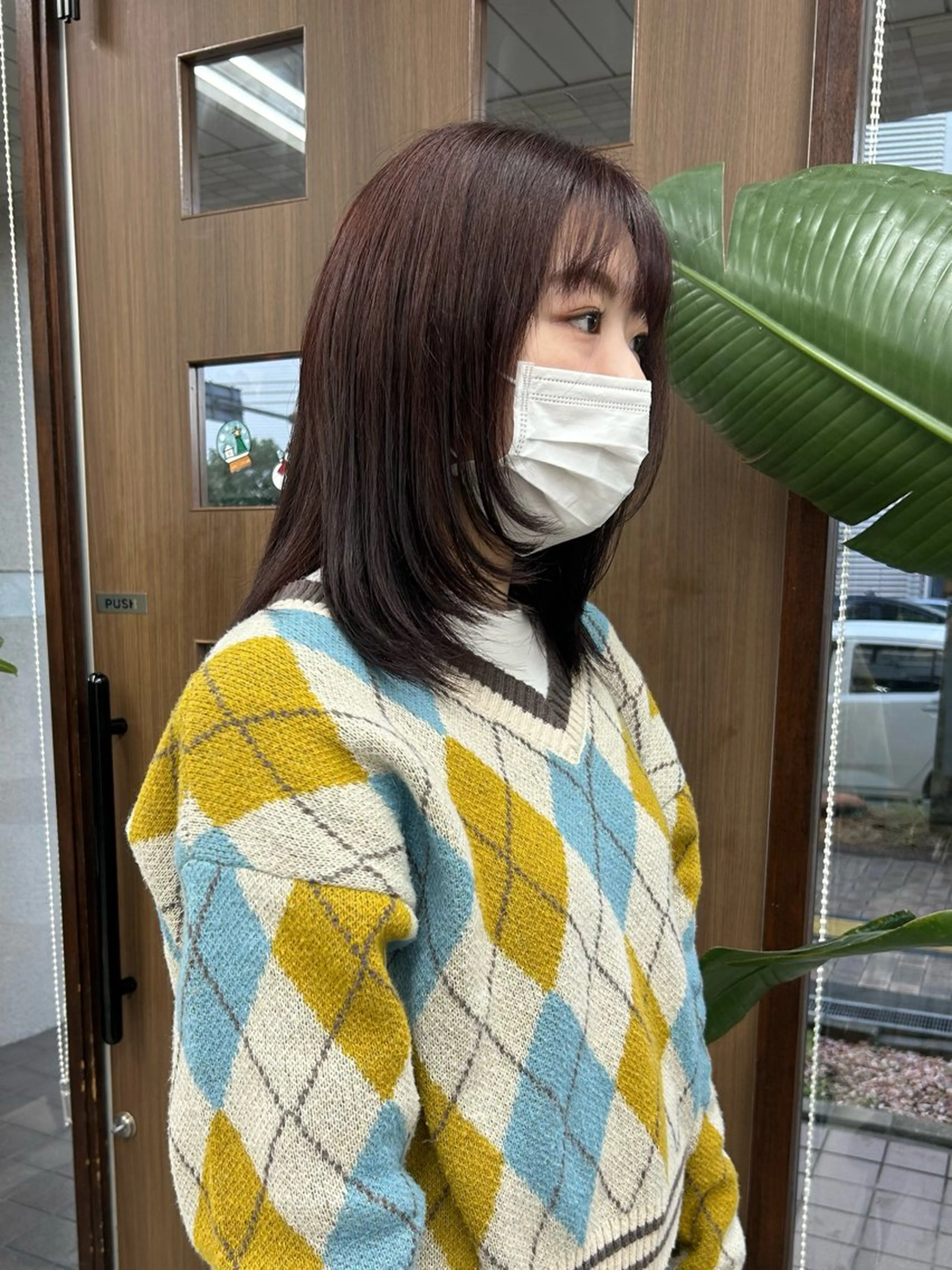 ミディアム レイヤーカット ダブルカラー/韓国 ヘア/さわのあかねのヘアスタイル