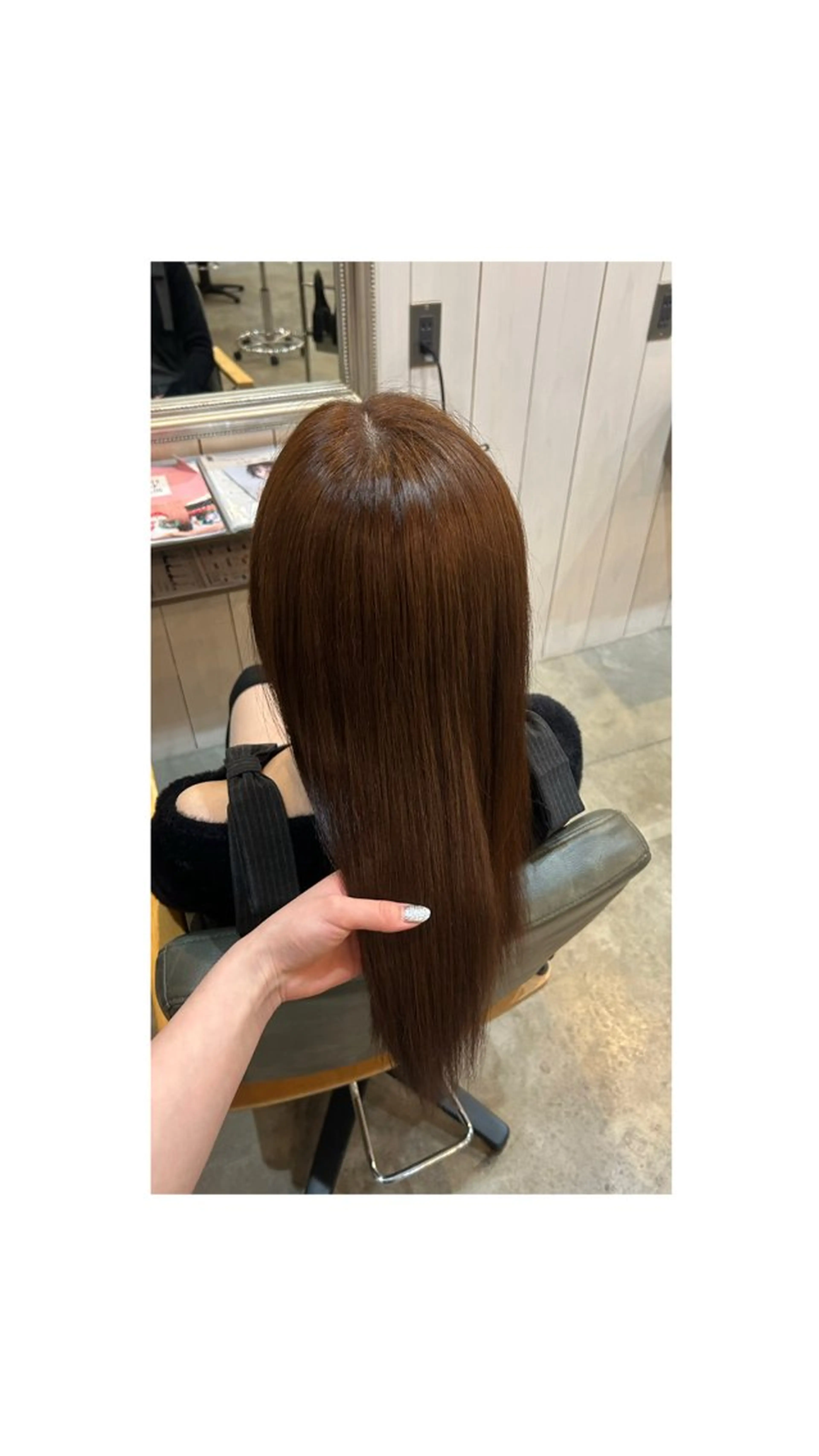 セミロング 長谷川 楓恋のヘアスタイル