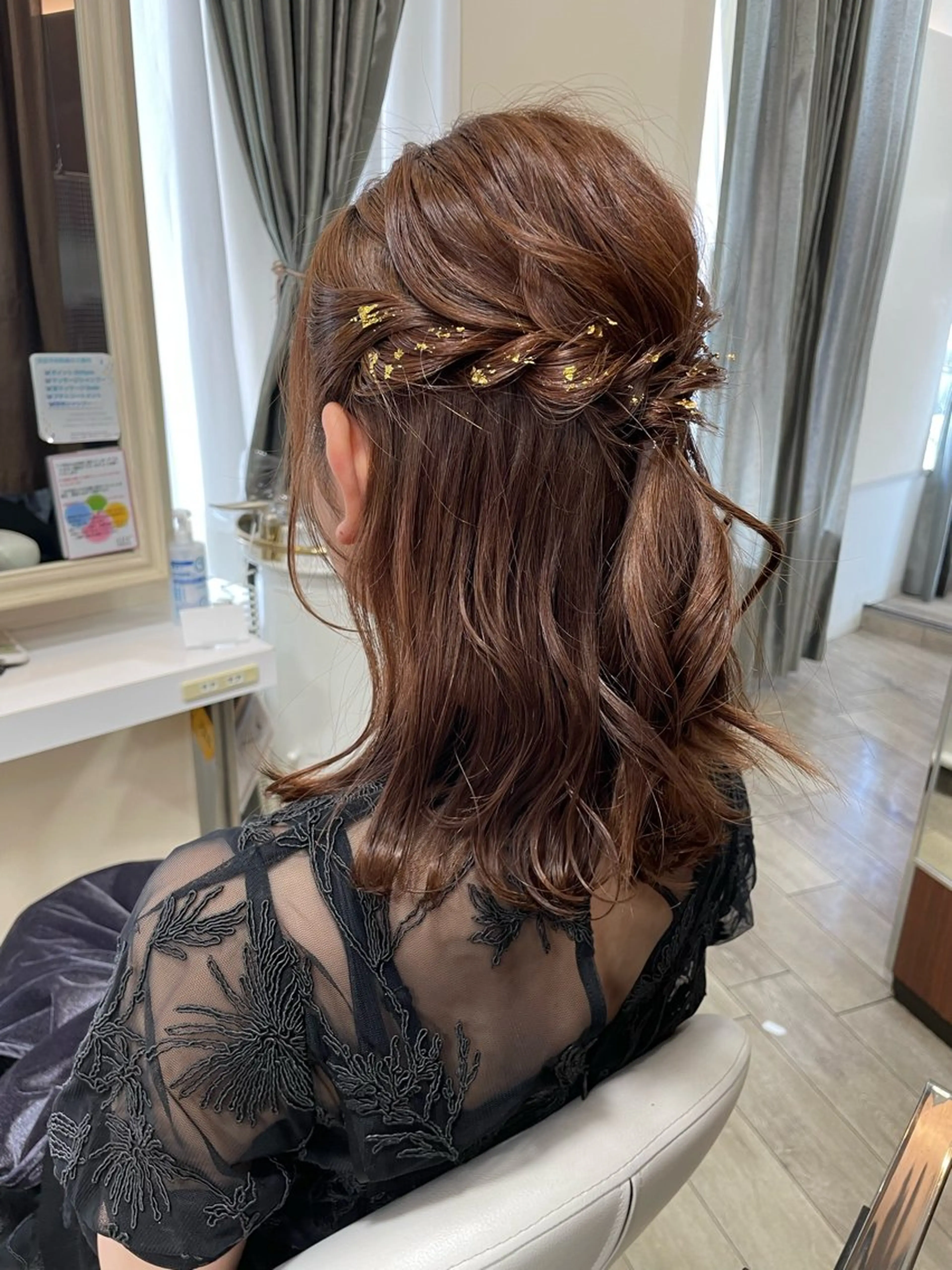 ミディアム ヘアアレンジ 豊田 智美のヘアスタイル