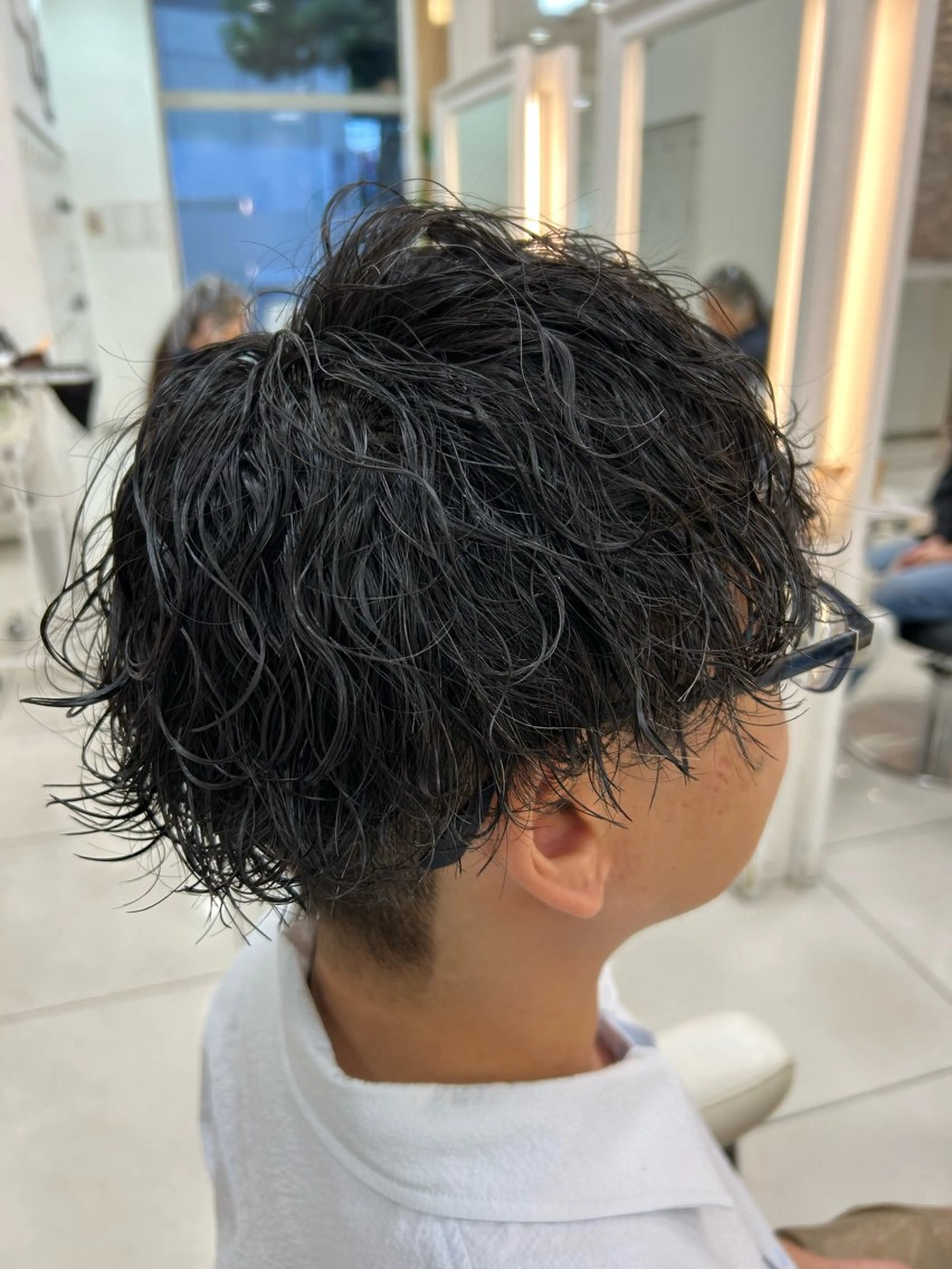 パーマ メンズ 崎山 紗吏のヘアスタイル