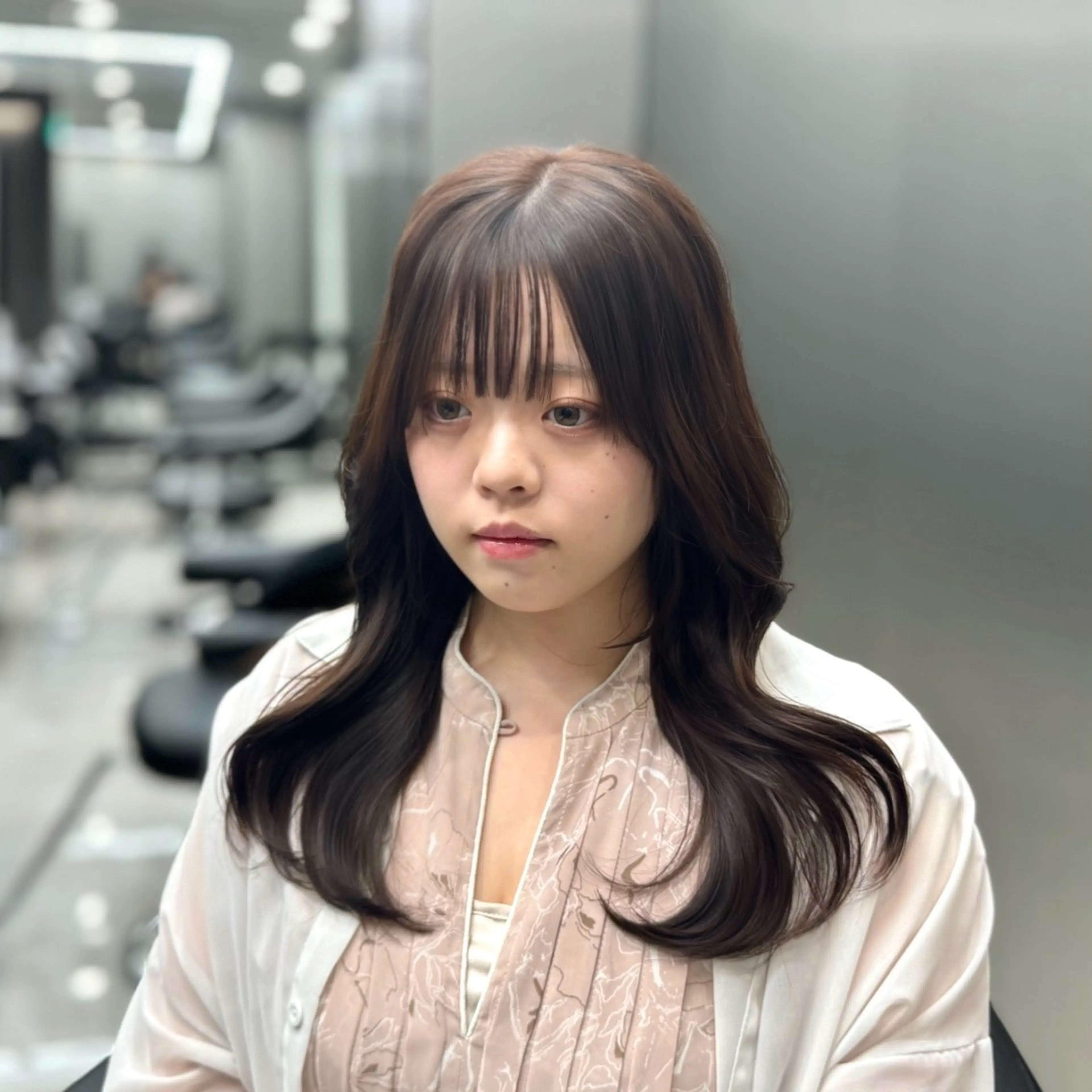 ロング カラー 韓国風ヘア レイヤーカット カット トリートメント HARUKI MINATO Japan SENDAI所属・🌈【透明感・韓国 ヘア】がっきー🌈のヘアスタイル