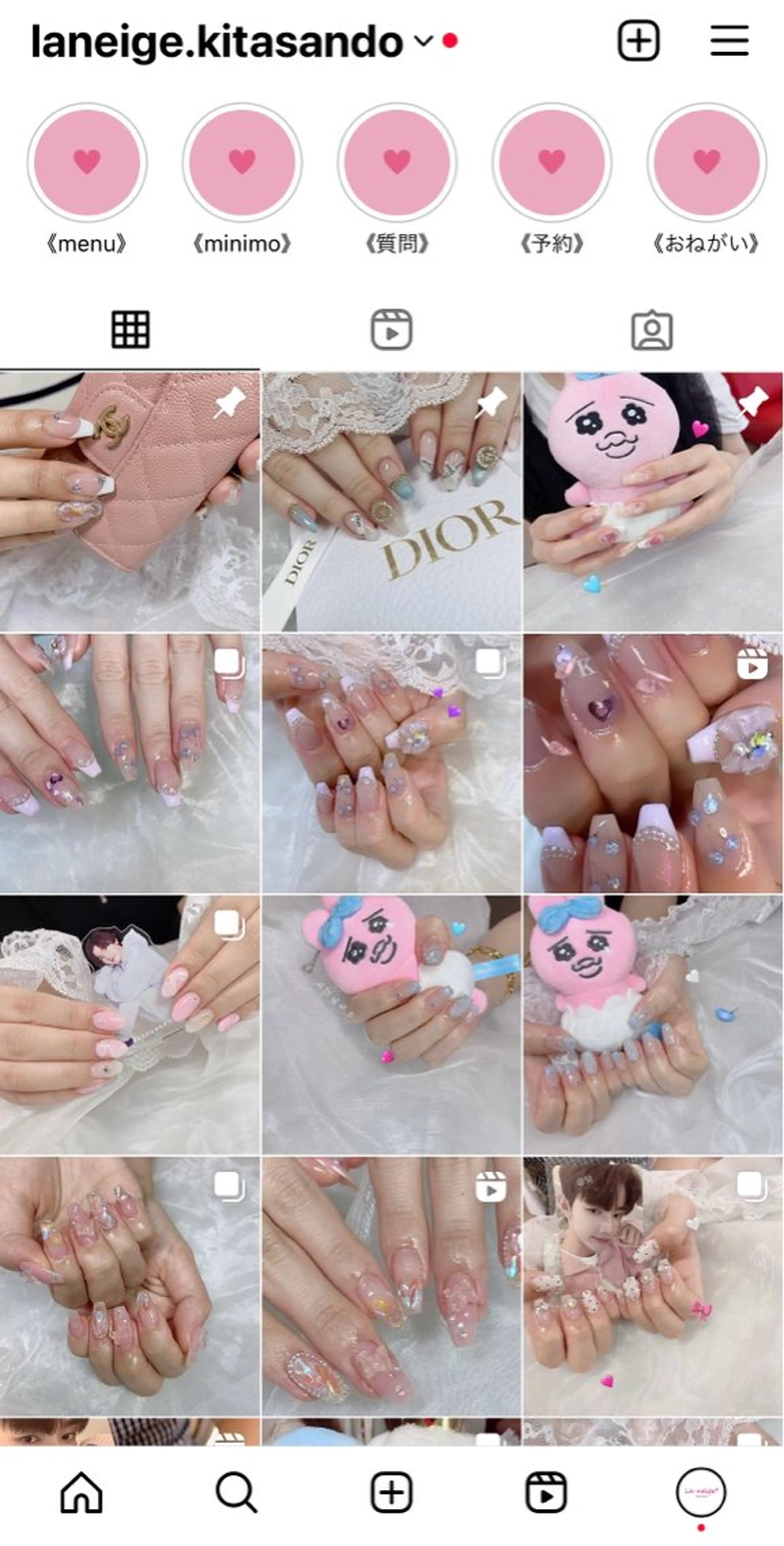 ネイル La neige* yuki 🥯🍑のネイルデザイン