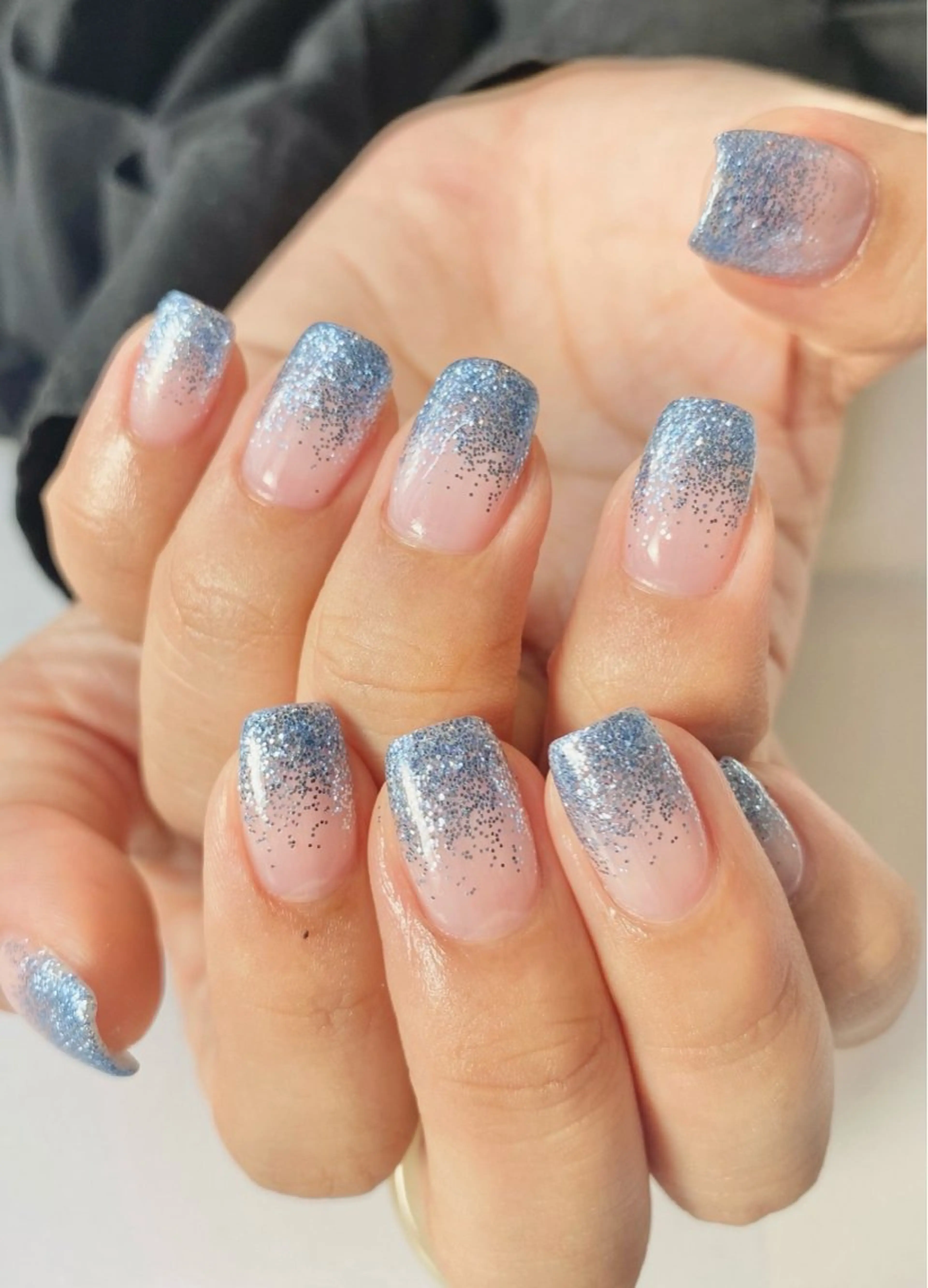 ネイル ラメ(グリッター) ラメグラデーション E bella 【ベラ】所属・miyuu 【E bella 】のネイルデザイン